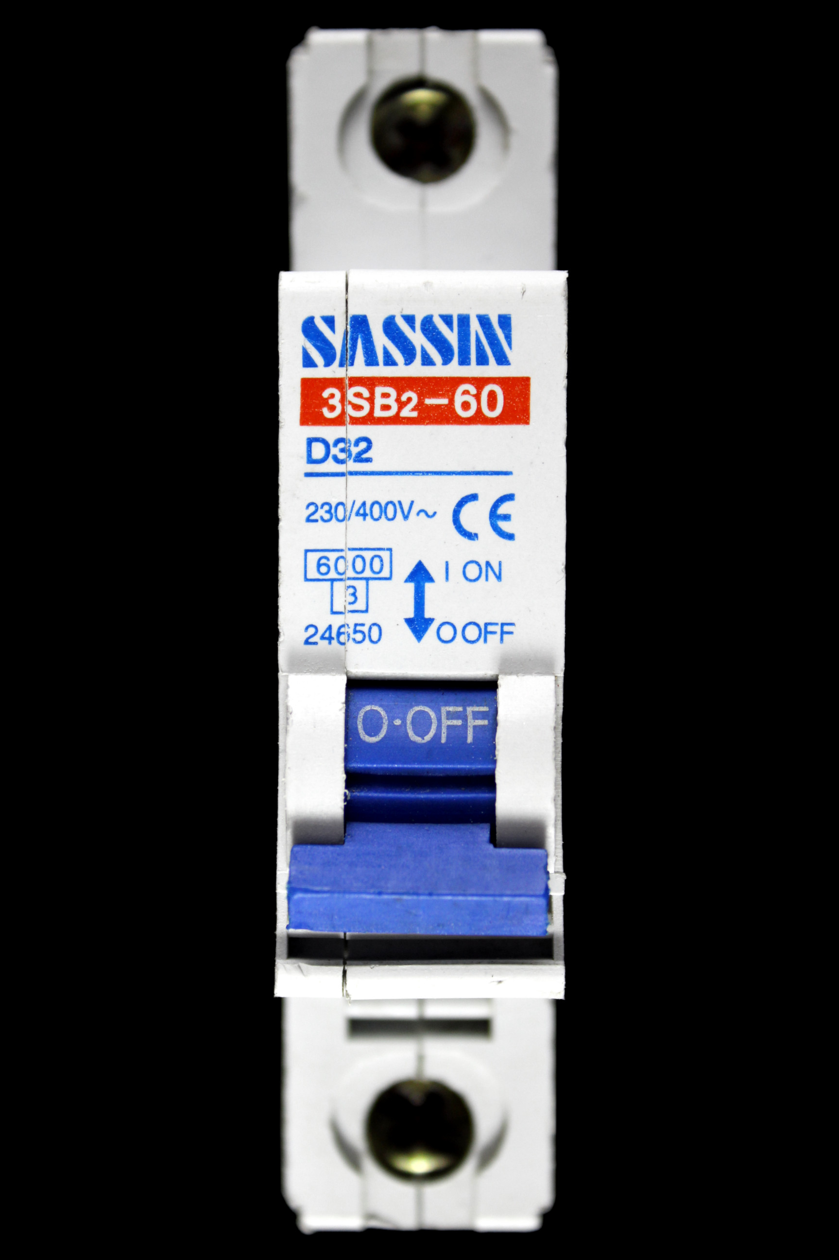 SASSIN 32 AMP CURVE D 6kA MCB CIRCUIT BREAKER 3SB2-60 24650