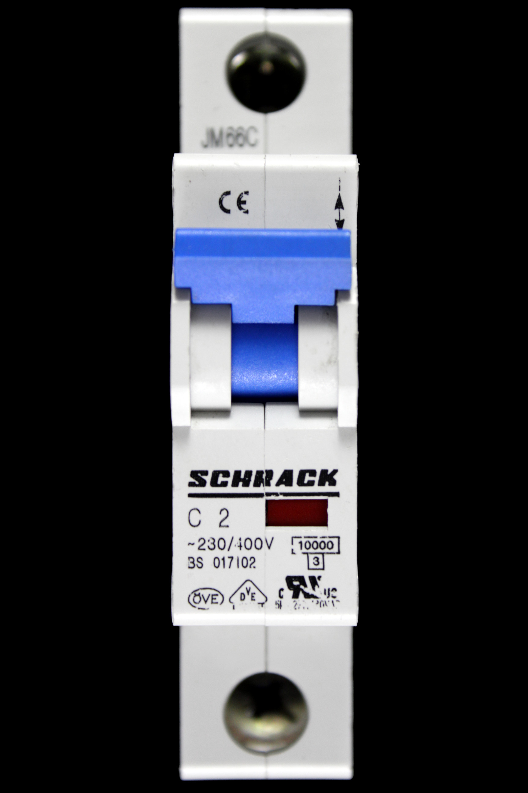 SCHRACK 2 AMP CURVE C 10kA MCB CIRCUIT BREAKER BS 017102
