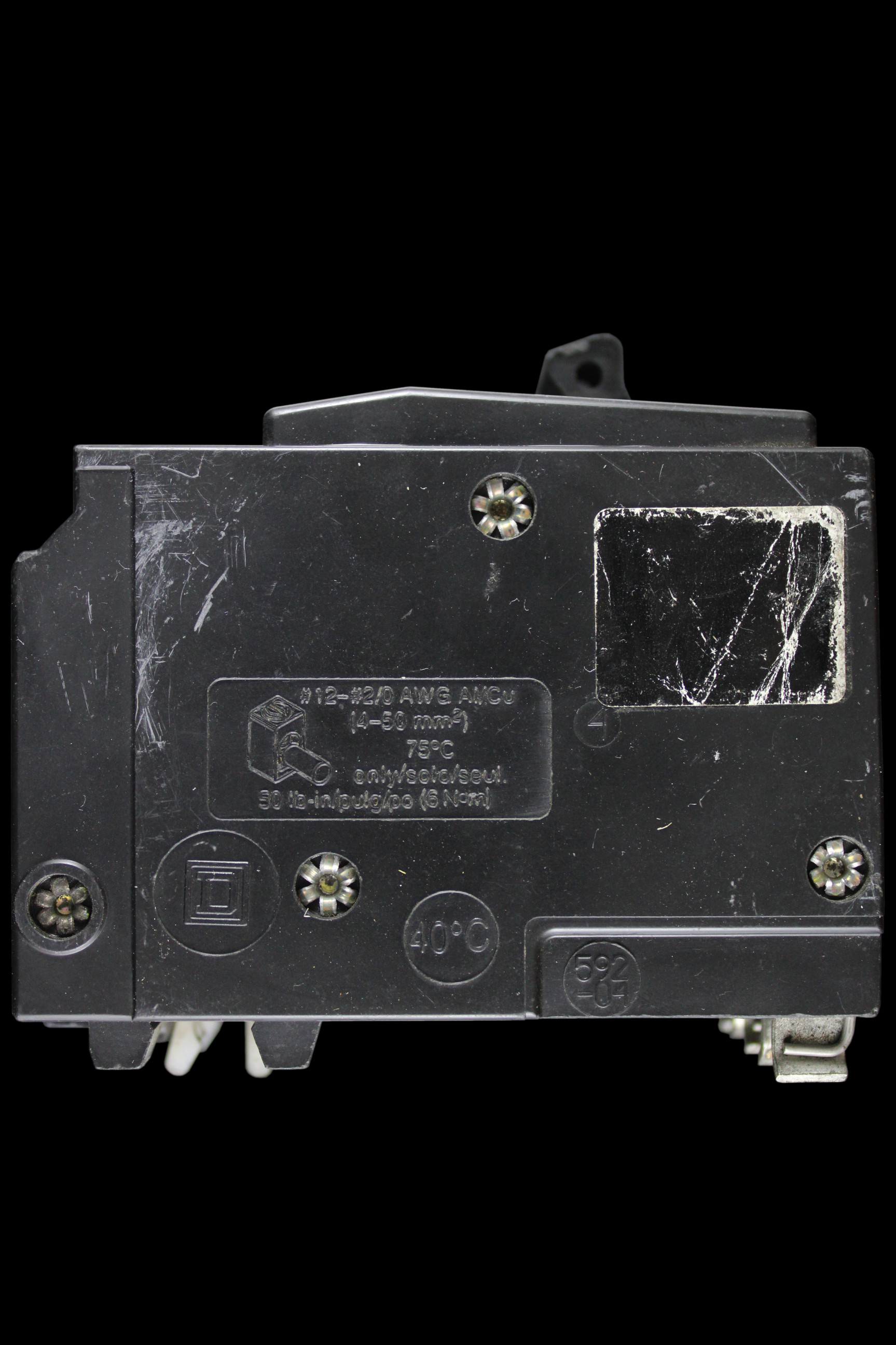 SQUARE D 80 AMP TYPE 4 M6 TRIPLE POLE MCB CIRCUIT BREAKER QOH-X