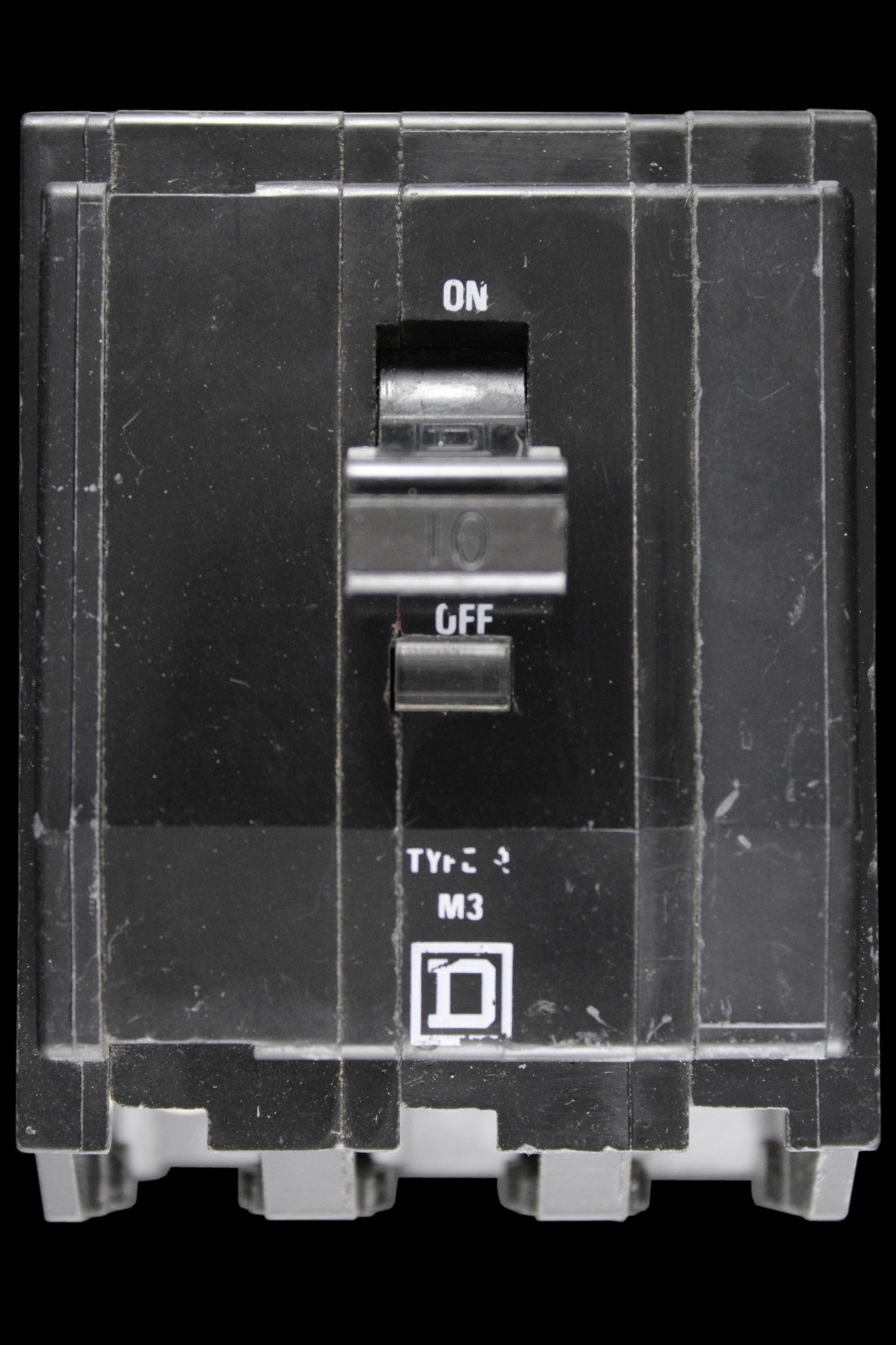 SQUARE D 10 AMP TYPE 4 M3 TRIPLE POLE MCB CIRCUIT BREAKER