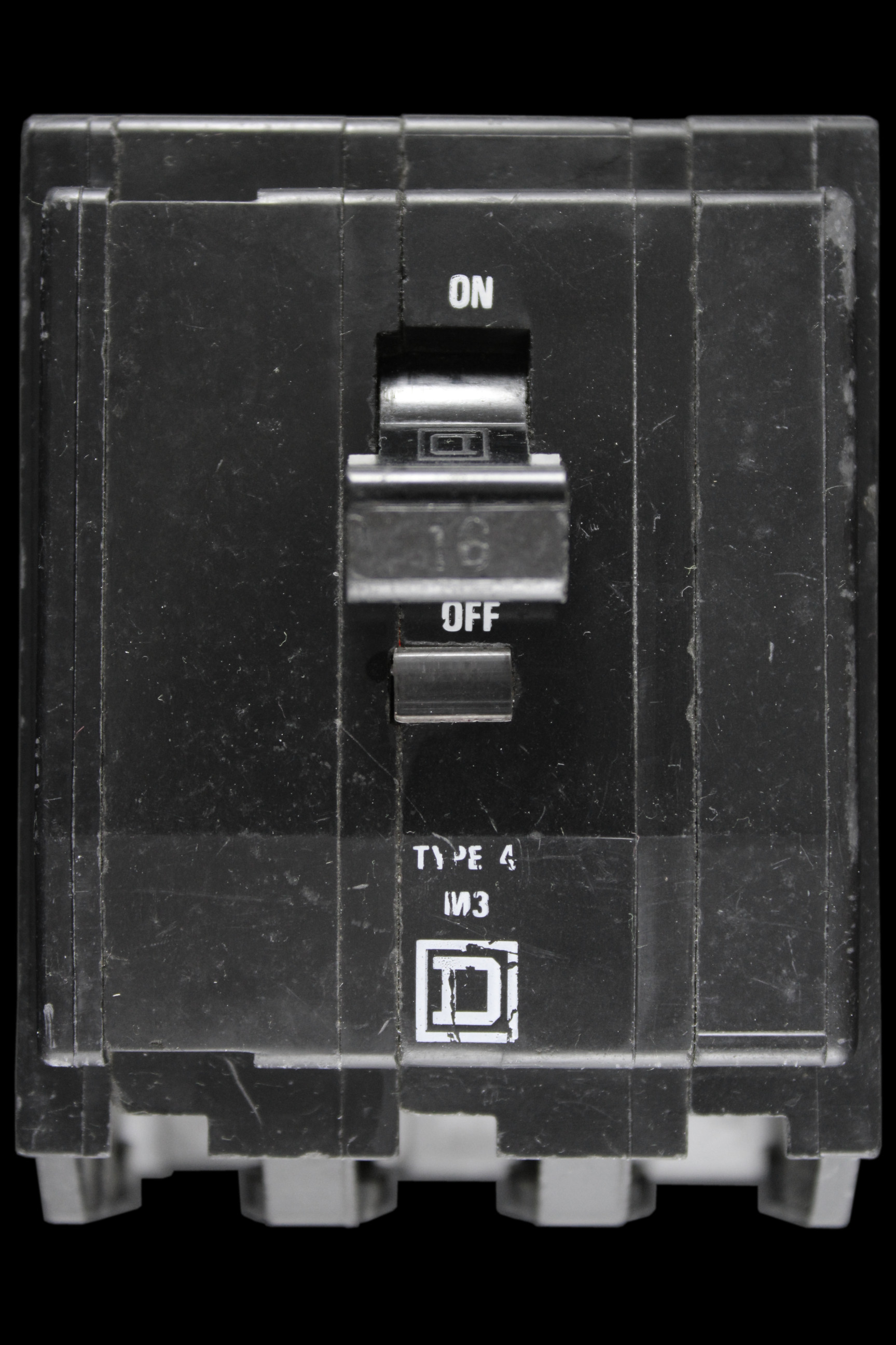 SQUARE D 16 AMP TYPE 4 M3 TRIPLE POLE MCB CIRCUIT BREAKER