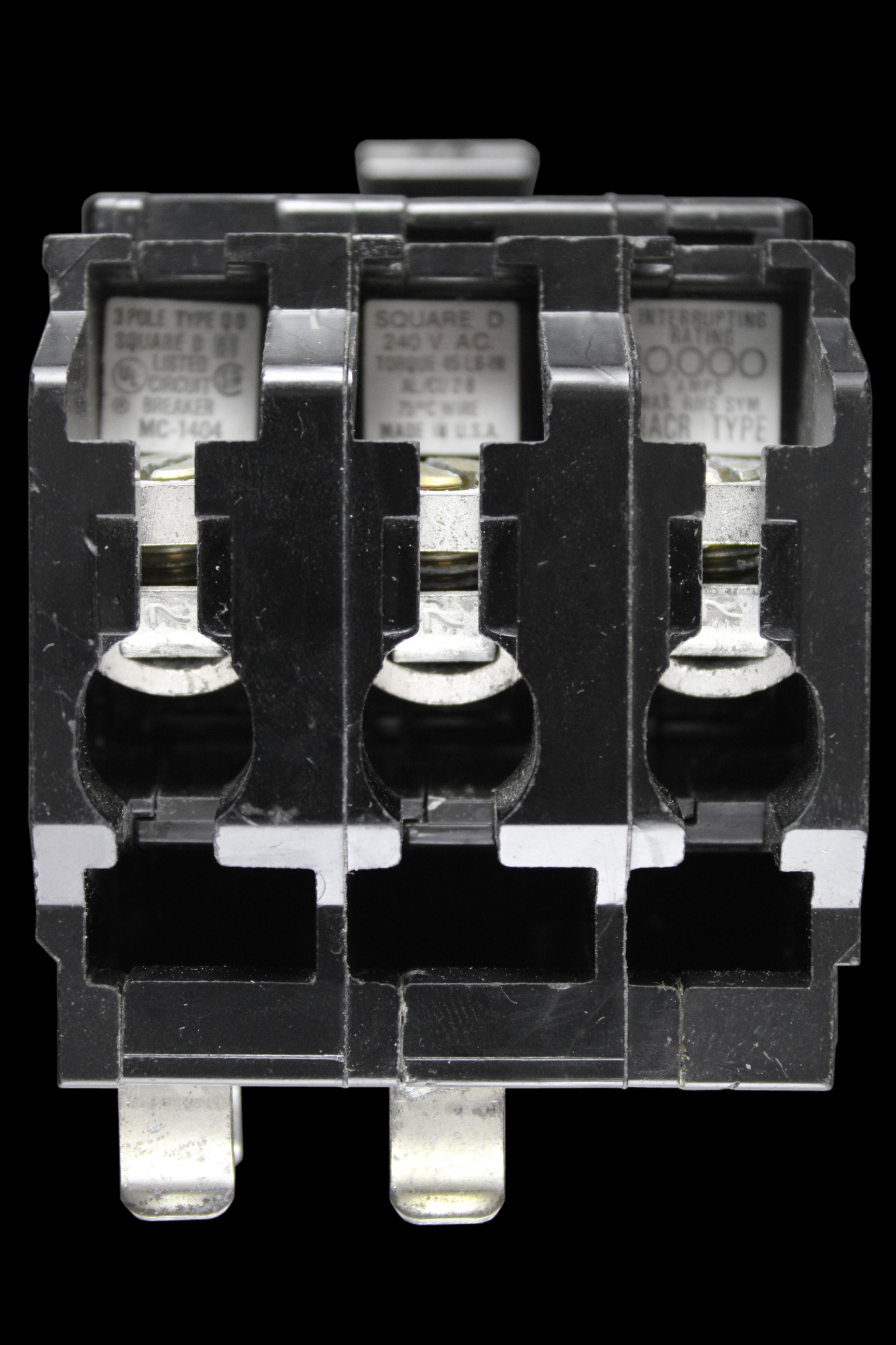 SQUARE D 60 AMP TRIPLE POLE HACR MCB CIRCUIT BREAKER LX-802