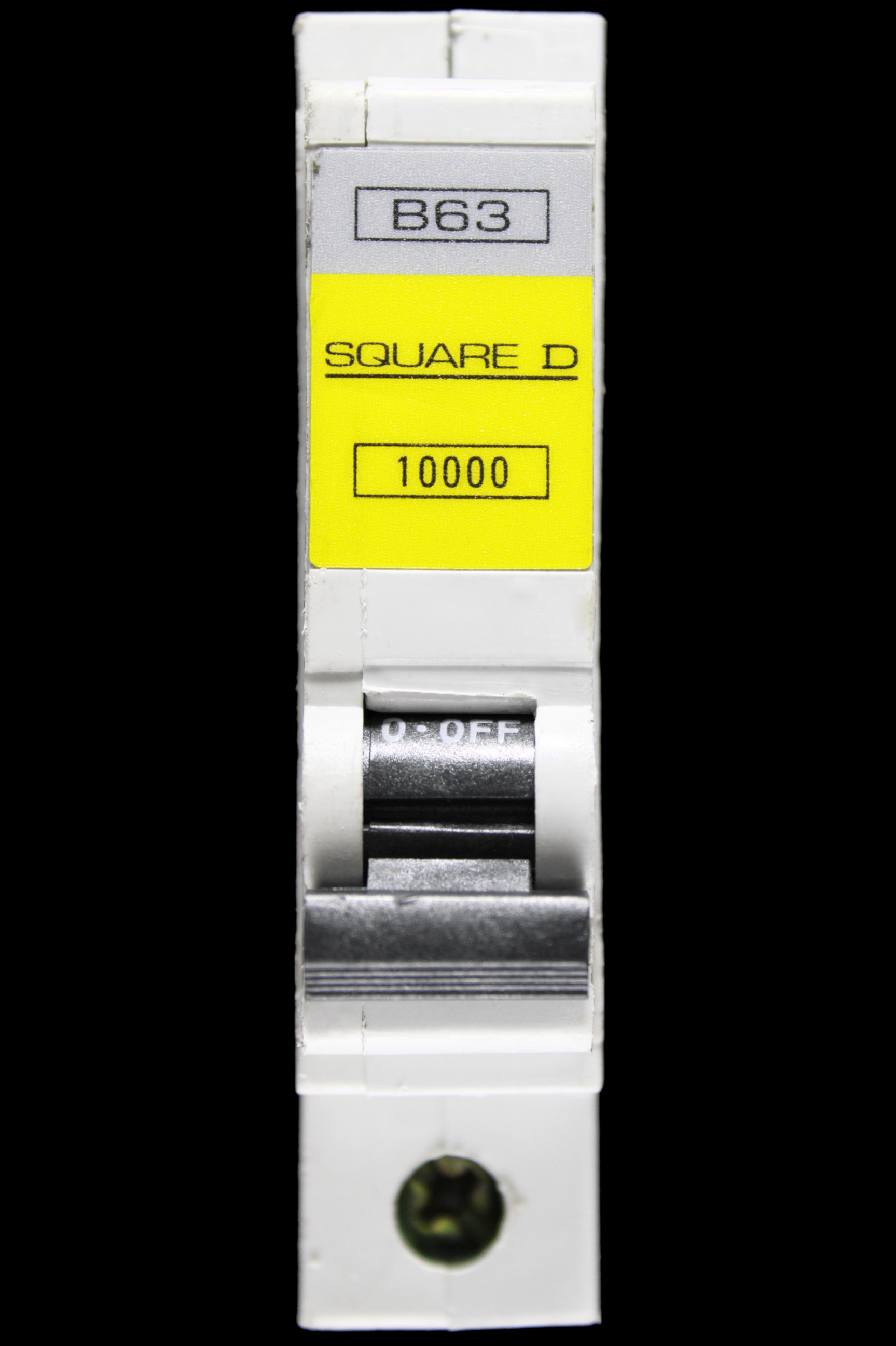 SQUARE D 63 AMP CURVE B 10kA MCB CIRCUIT BREAKER QOE 10000