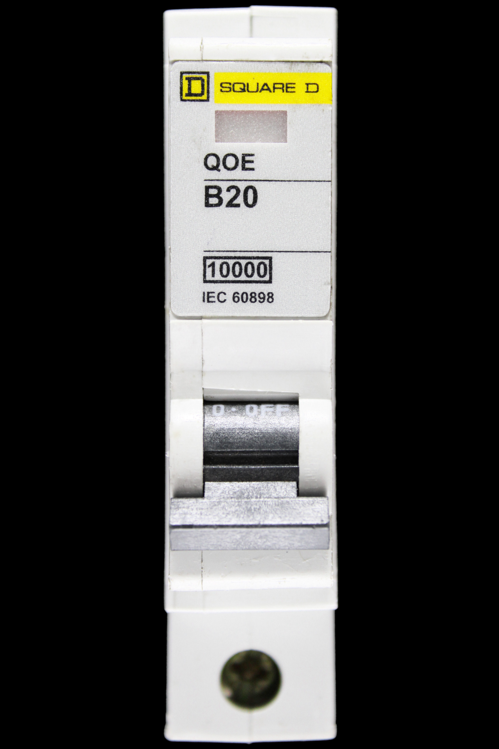 SQUARE D 20 AMP CURVE B 10kA MCB CIRCUIT BREAKER QOE QO120EB10