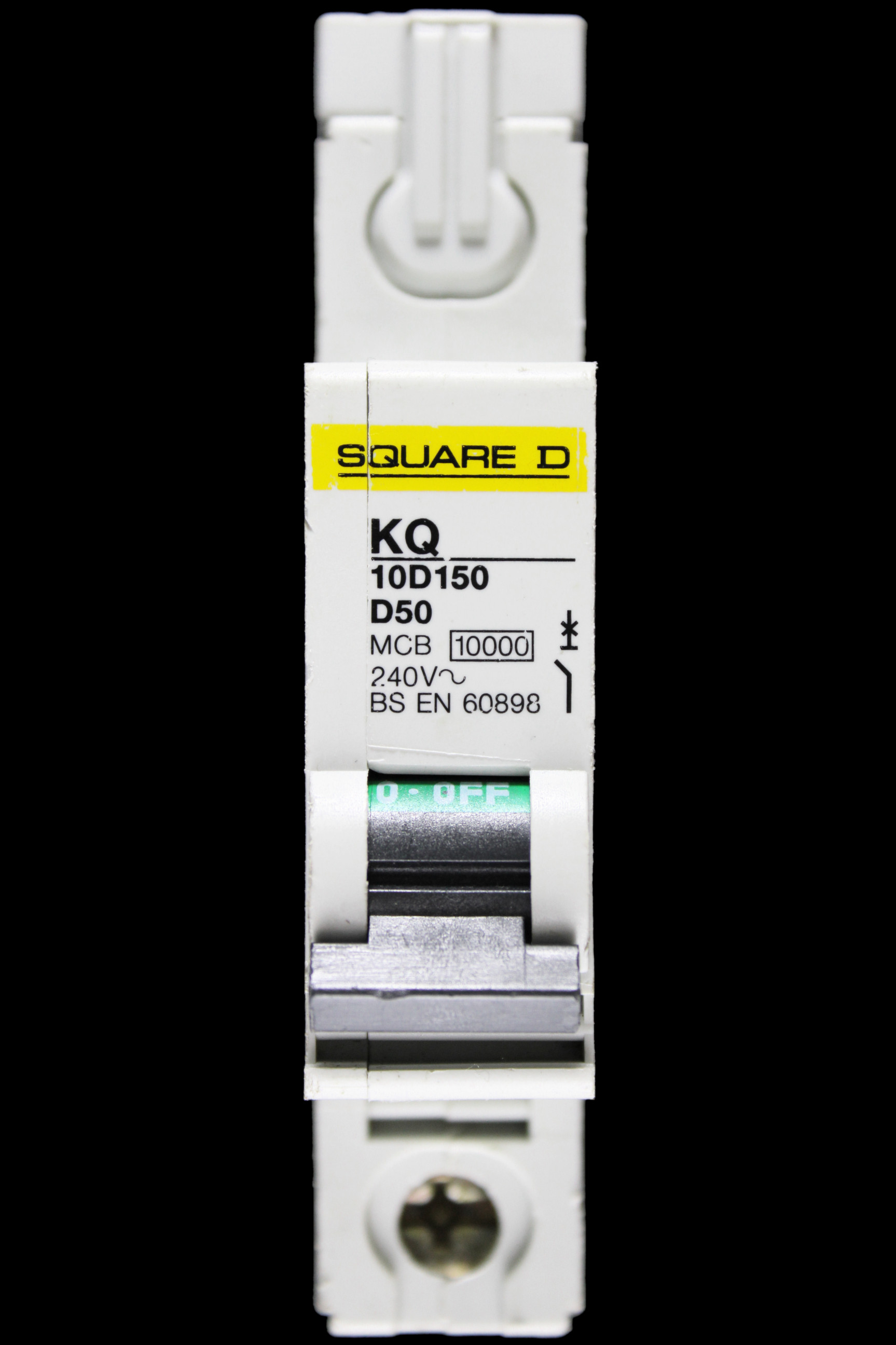 SQUARE D 50 AMP CURVE D 10kA MCB CIRCUIT BREAKER KQ 10D150