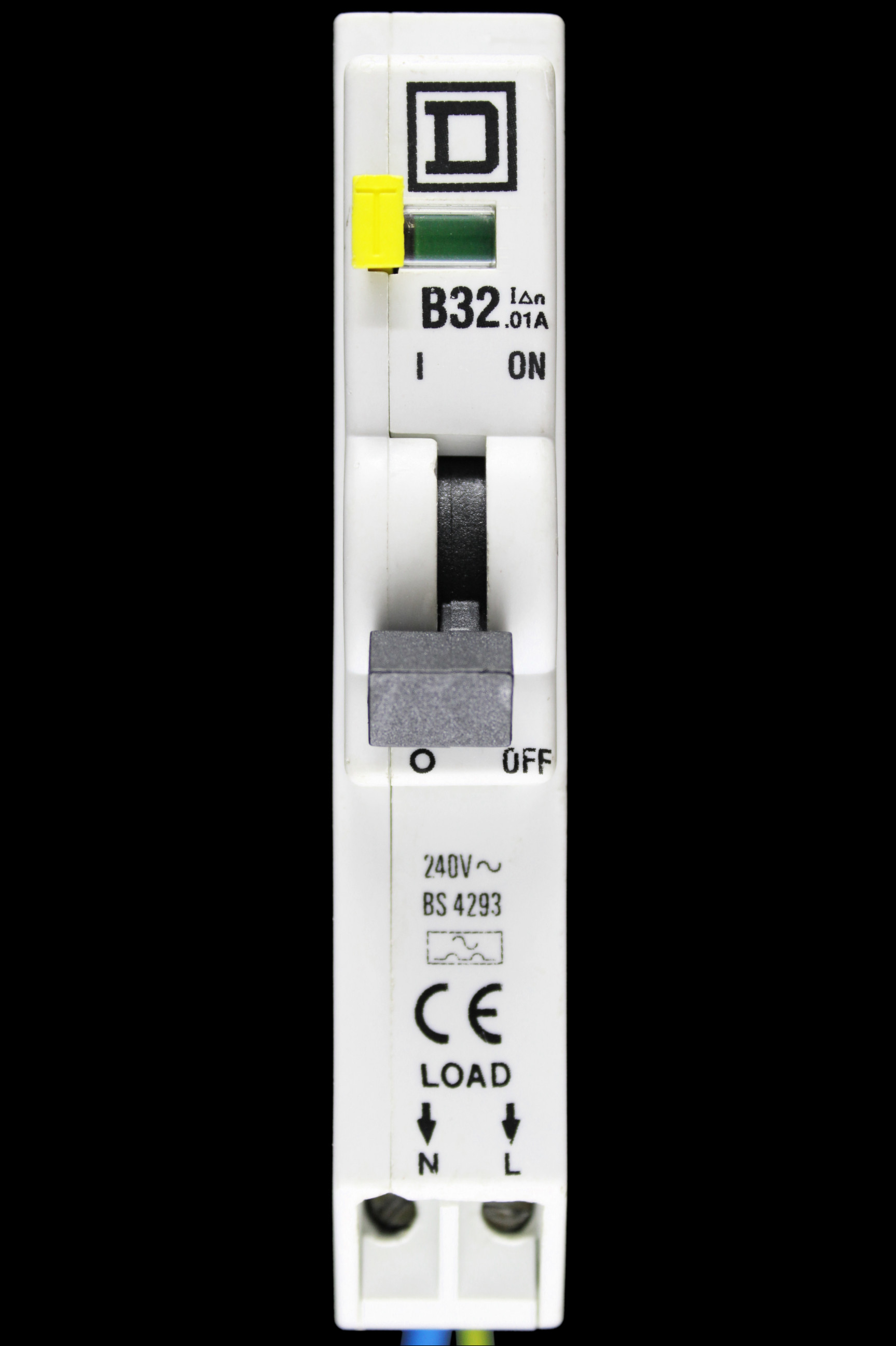 SQUARE D 32 AMP CURVE B 10kA 10mA RCBO TYPE A QOE