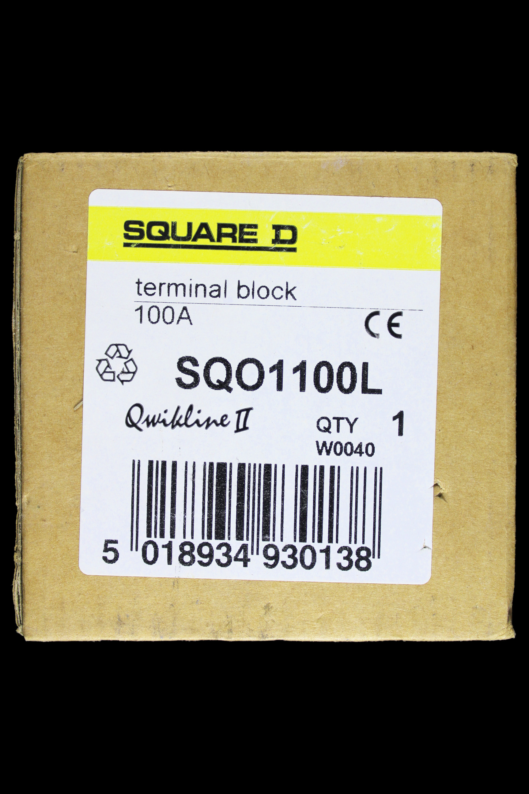 SQUARE D 100 AMP TERMINAL BLOCK SQO1100L