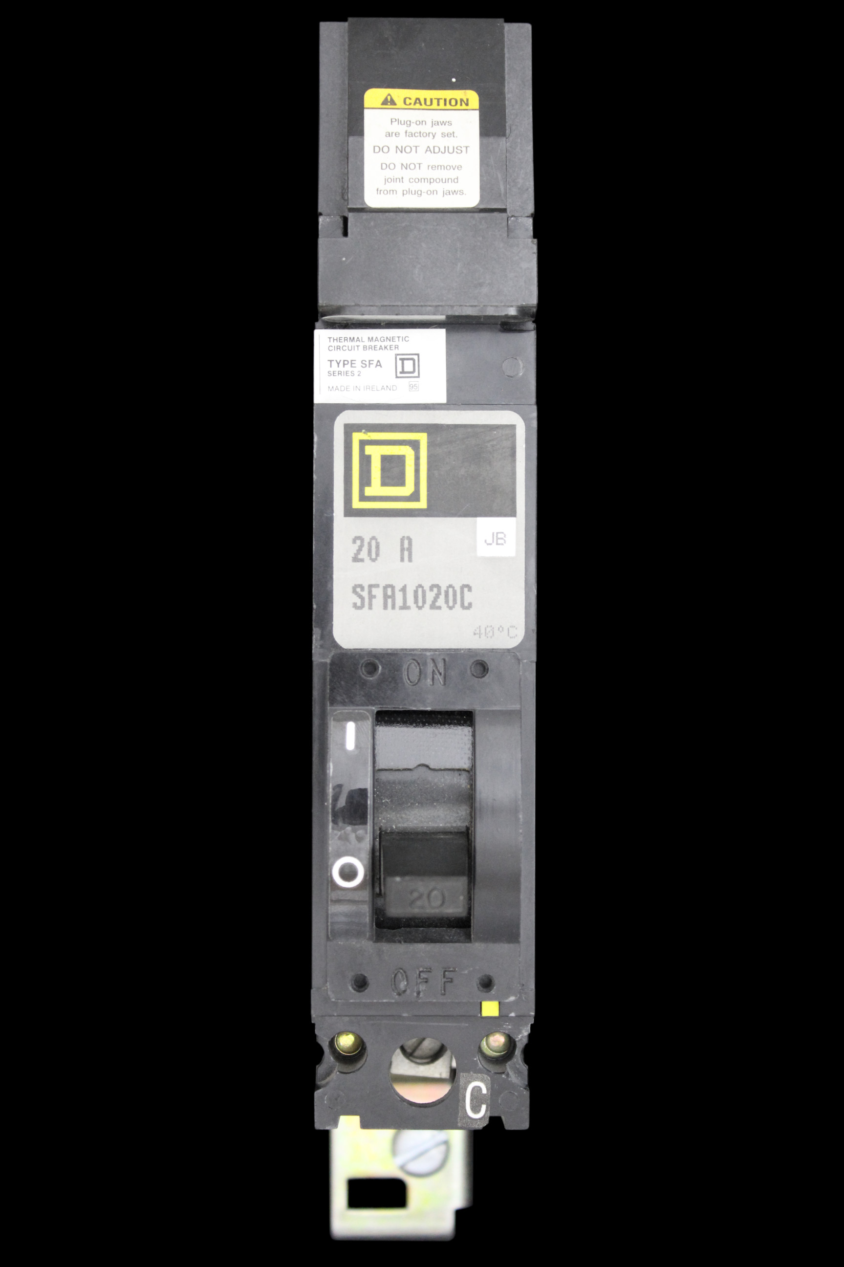SQUARE D 20 MCCB 25kA SFA1020C SERIES 2