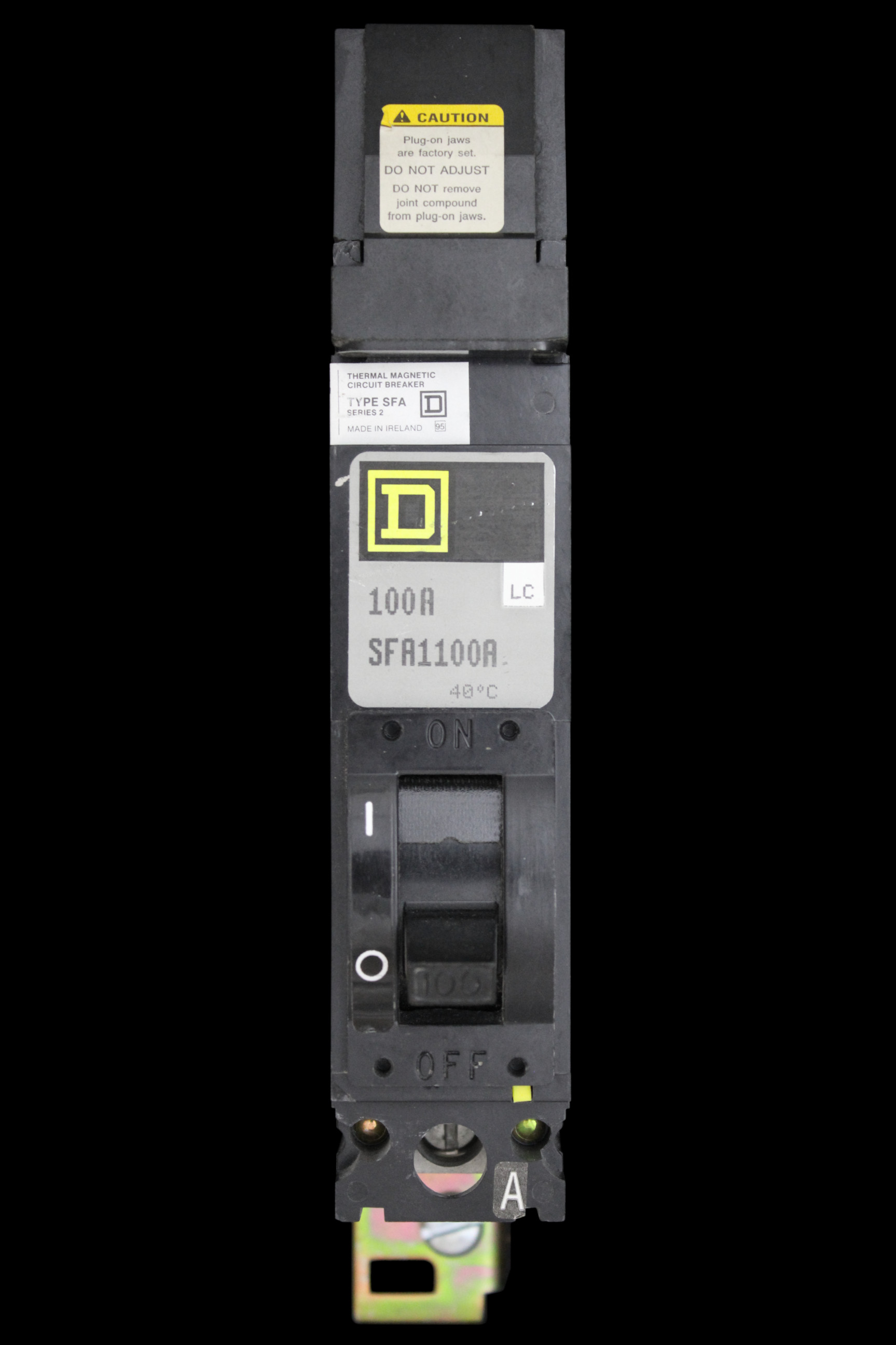 SQUARE D 100 MCCB 25kA SFA1100A SERIES 2