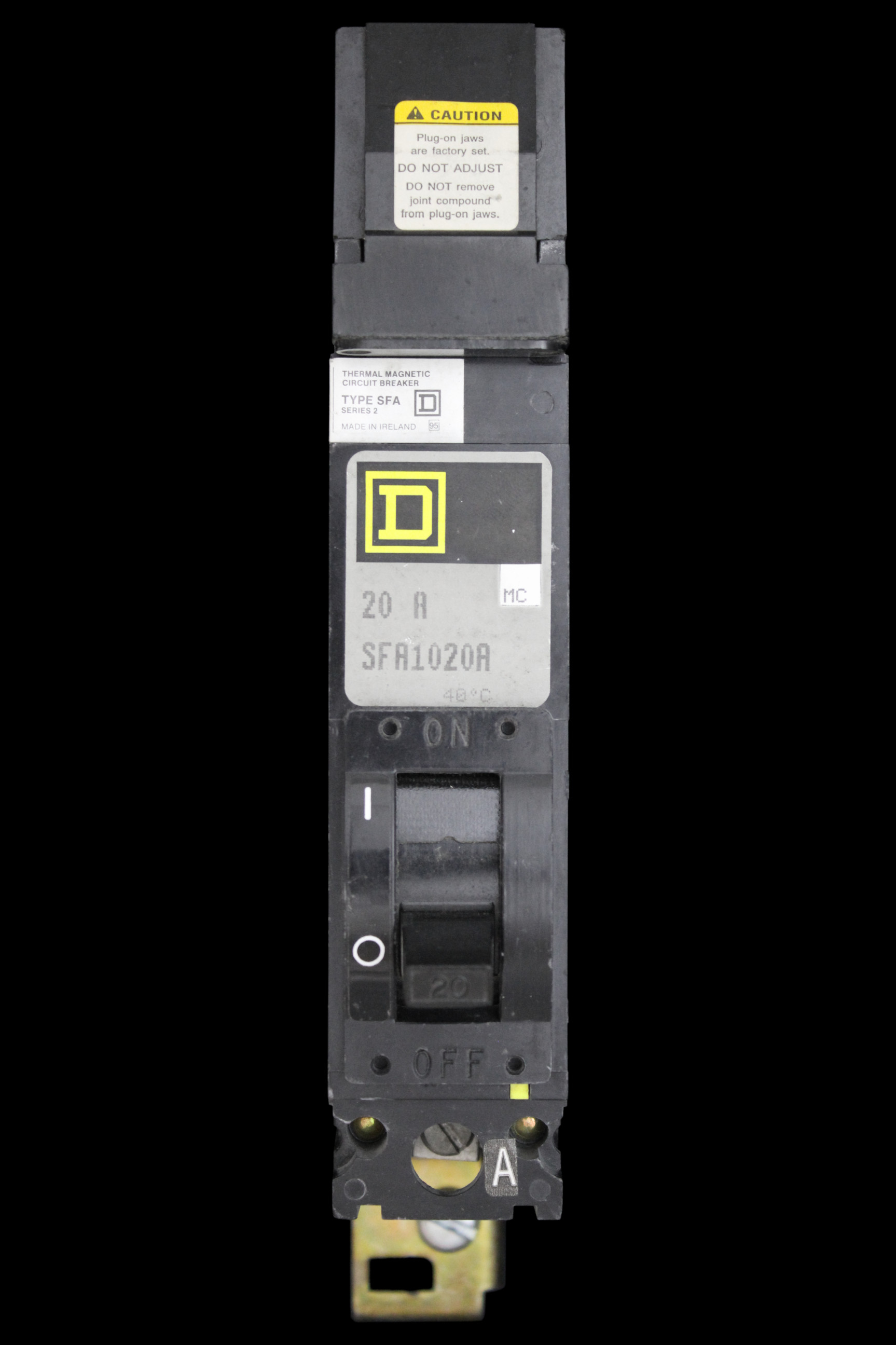 SQUARE D 20 MCCB 25kA SFA1020A SERIES 2