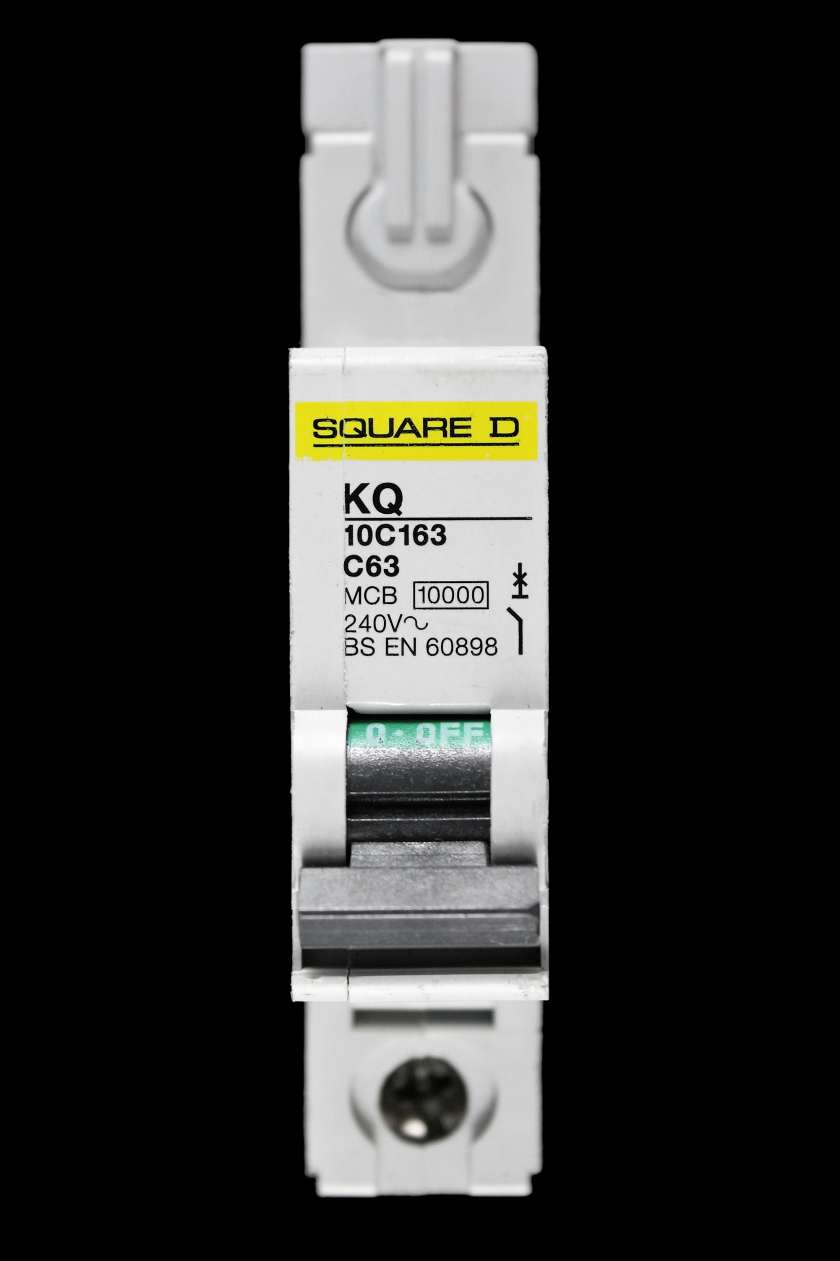 SQUARE D 63 AMP CURVE C 10kA MCB CIRCUIT BREAKER KQ 10C163