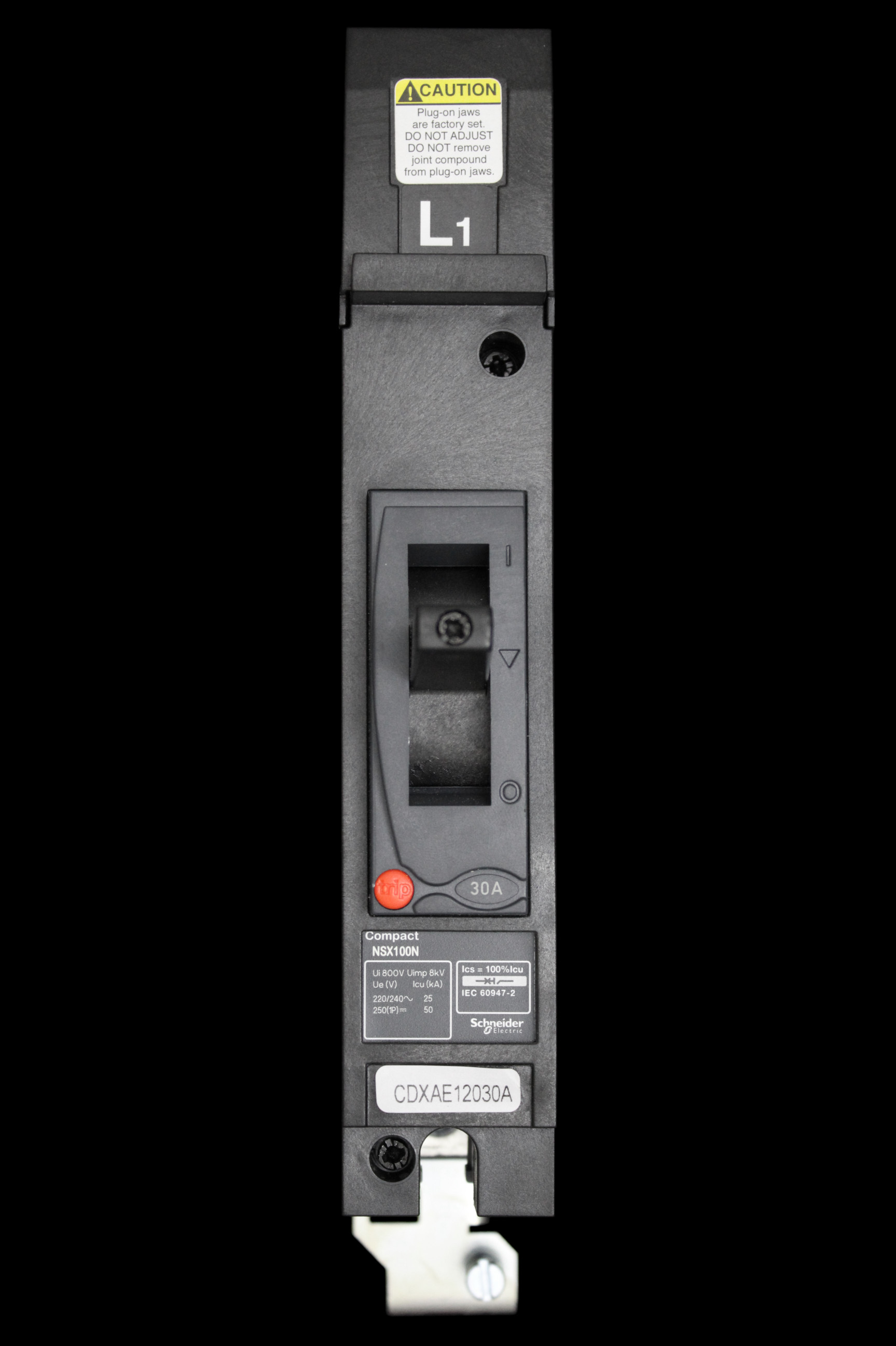 SCHNEIDER 30 AMP 25kA MCCB CDXAE12030A
