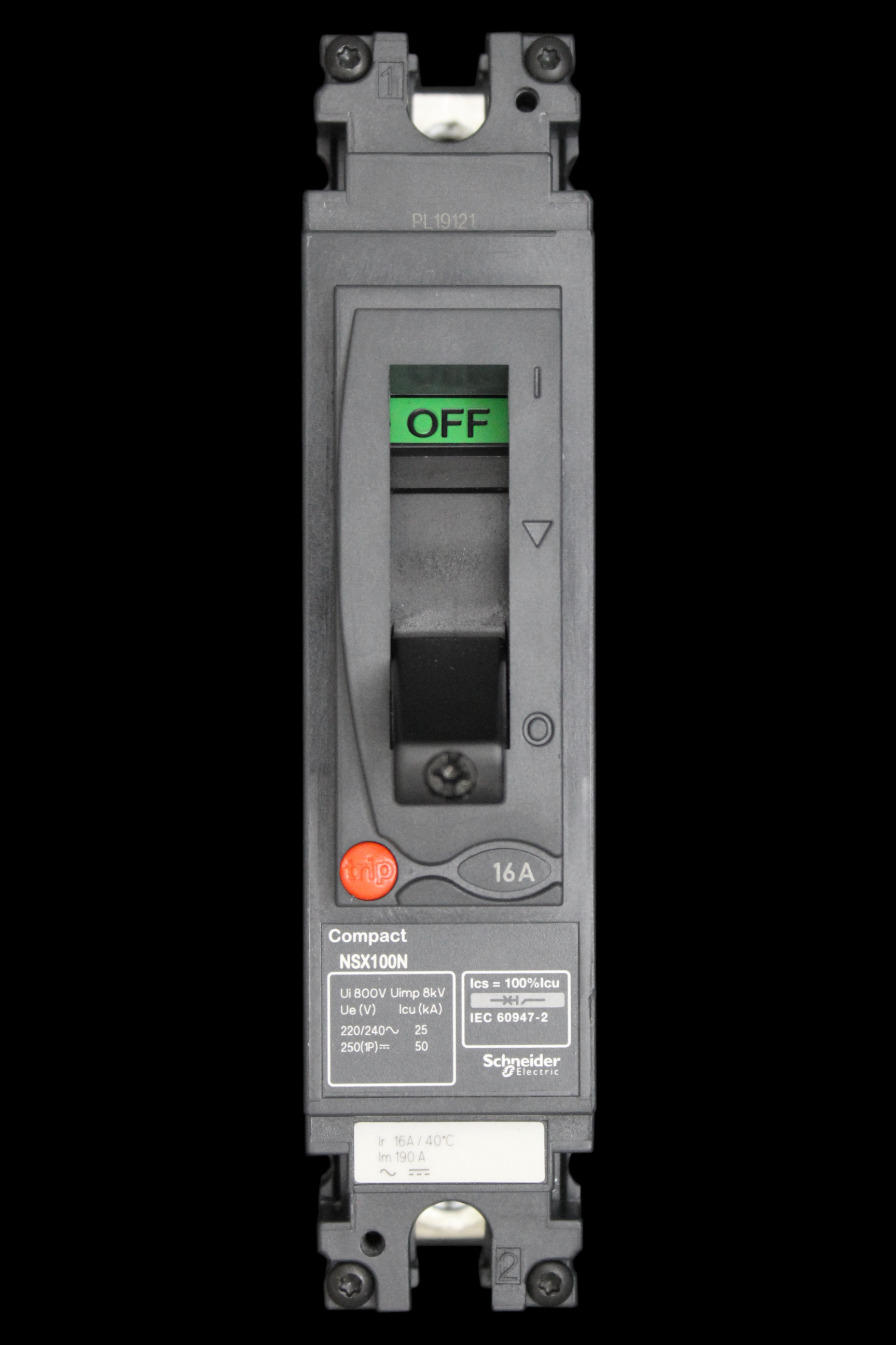 SCHNEIDER 16 AMP 25kA MCCB NSX100N LV438572