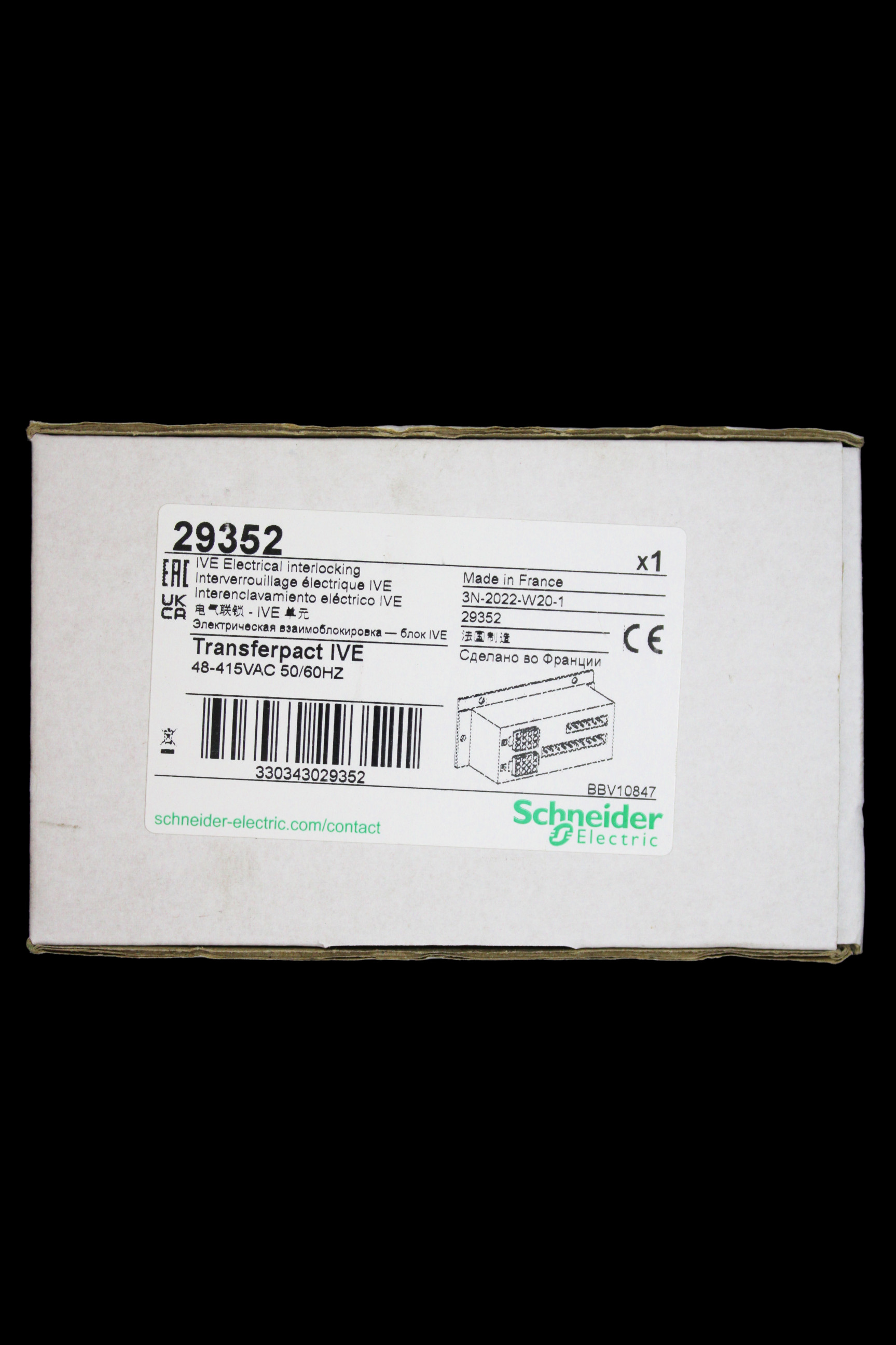 SCHNEIDER IVE ELECTRICAL INTERLOCKING 29352