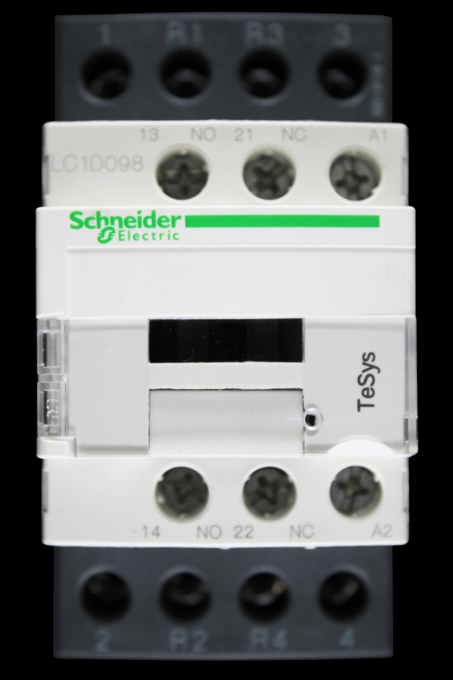 SCHNEIDER 20 AMP FOUR POLE 2 NO 2 NC CONTACTOR 230V COIL LC1D098P7