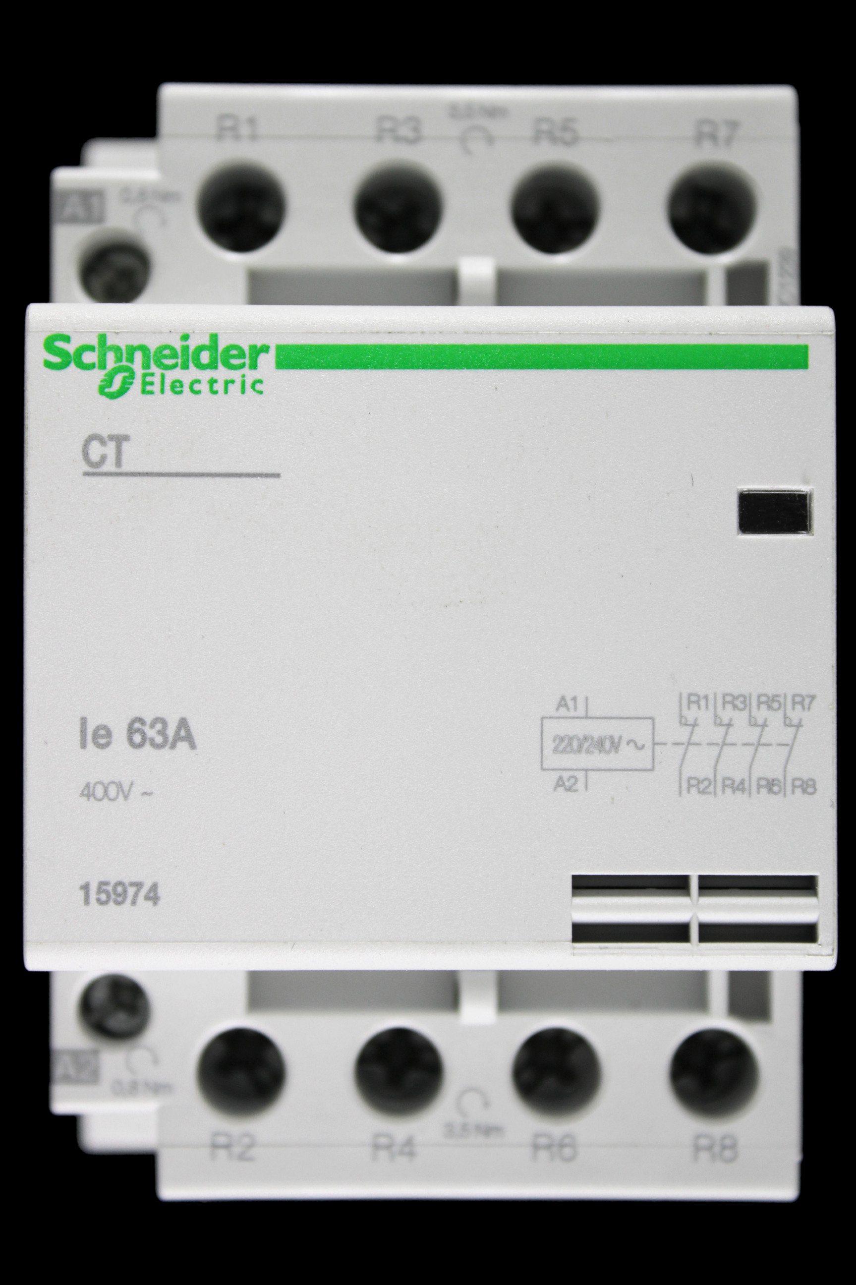 SCHNEIDER 63 AMP FOUR POLE NC CONTACTOR 220/240V COIL 15974