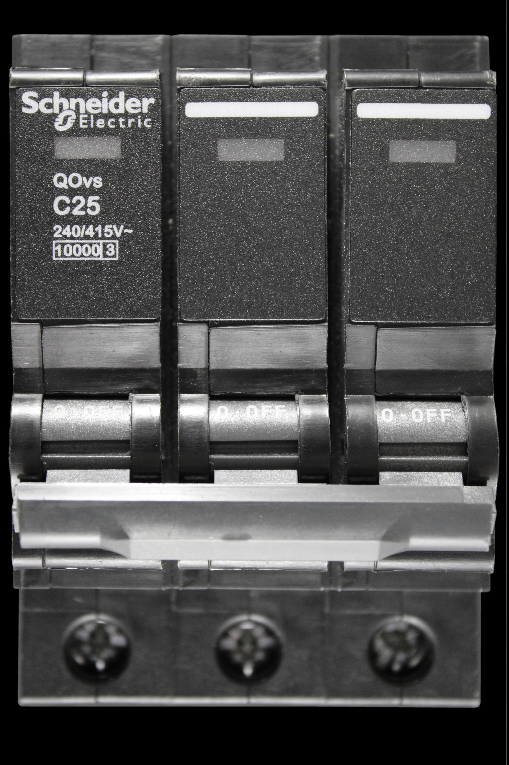 SCHNEIDER 25 AMP CURVE C 10kA TRIPLE POLE MCB CIRCUIT BREAKER QOvs QO325VSC10