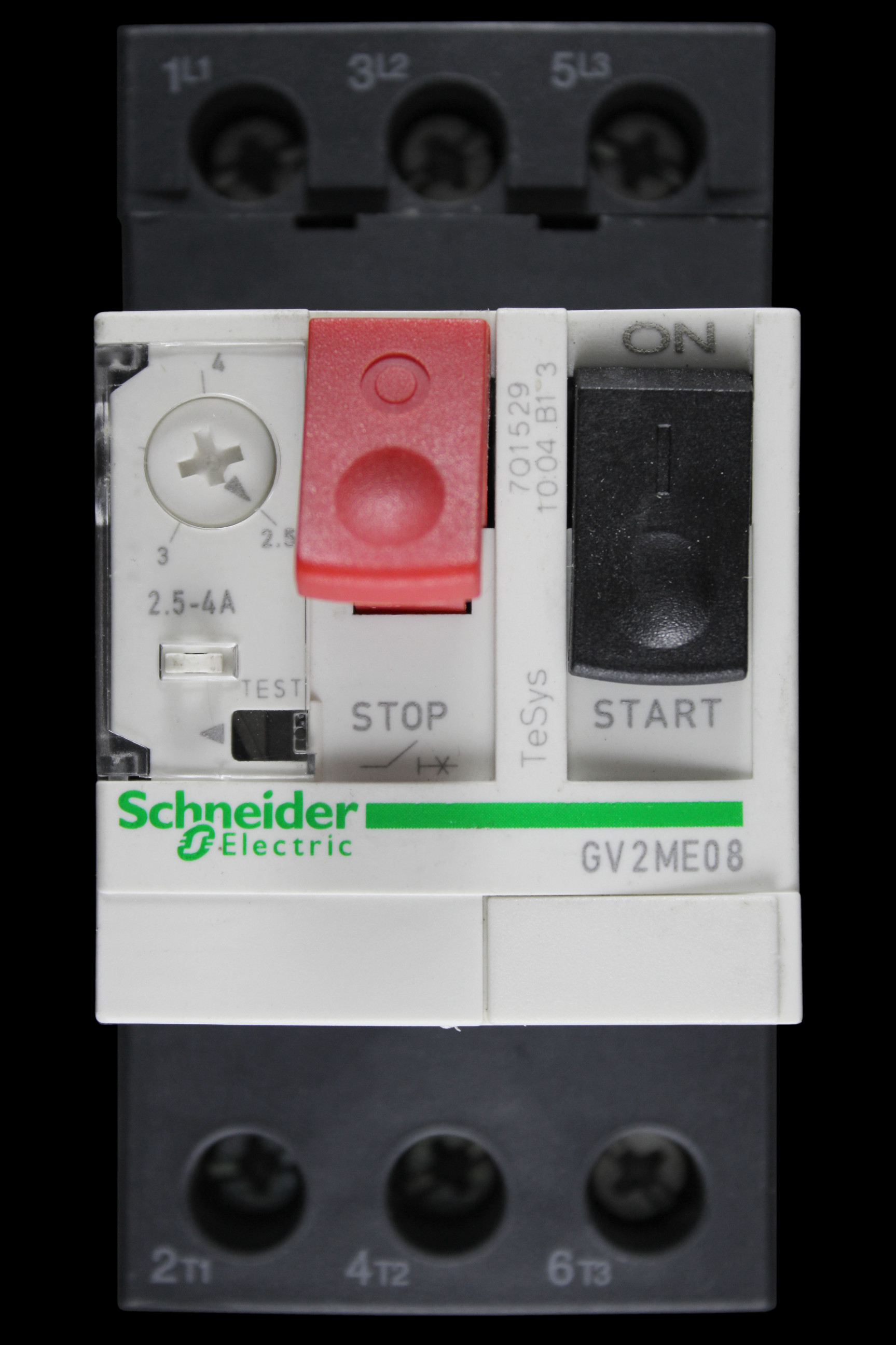 SCHNEIDER 2.5-4 AMP MOTOR PROTECTION CIRCUIT BREAKER GV2ME08