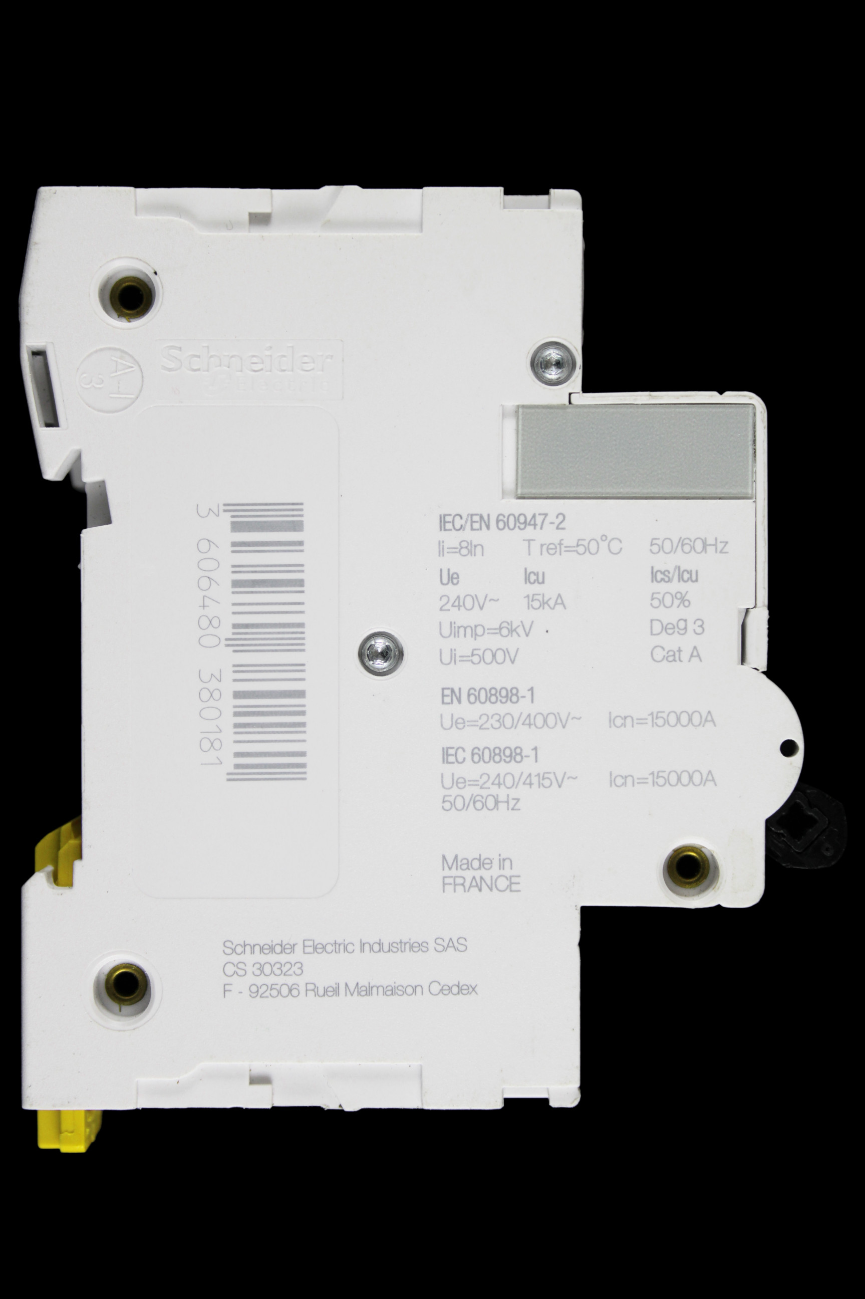 SCHNEIDER 100 AMP CURVE C 15kA MCB CIRCUIT BREAKER A9N18447 C120H