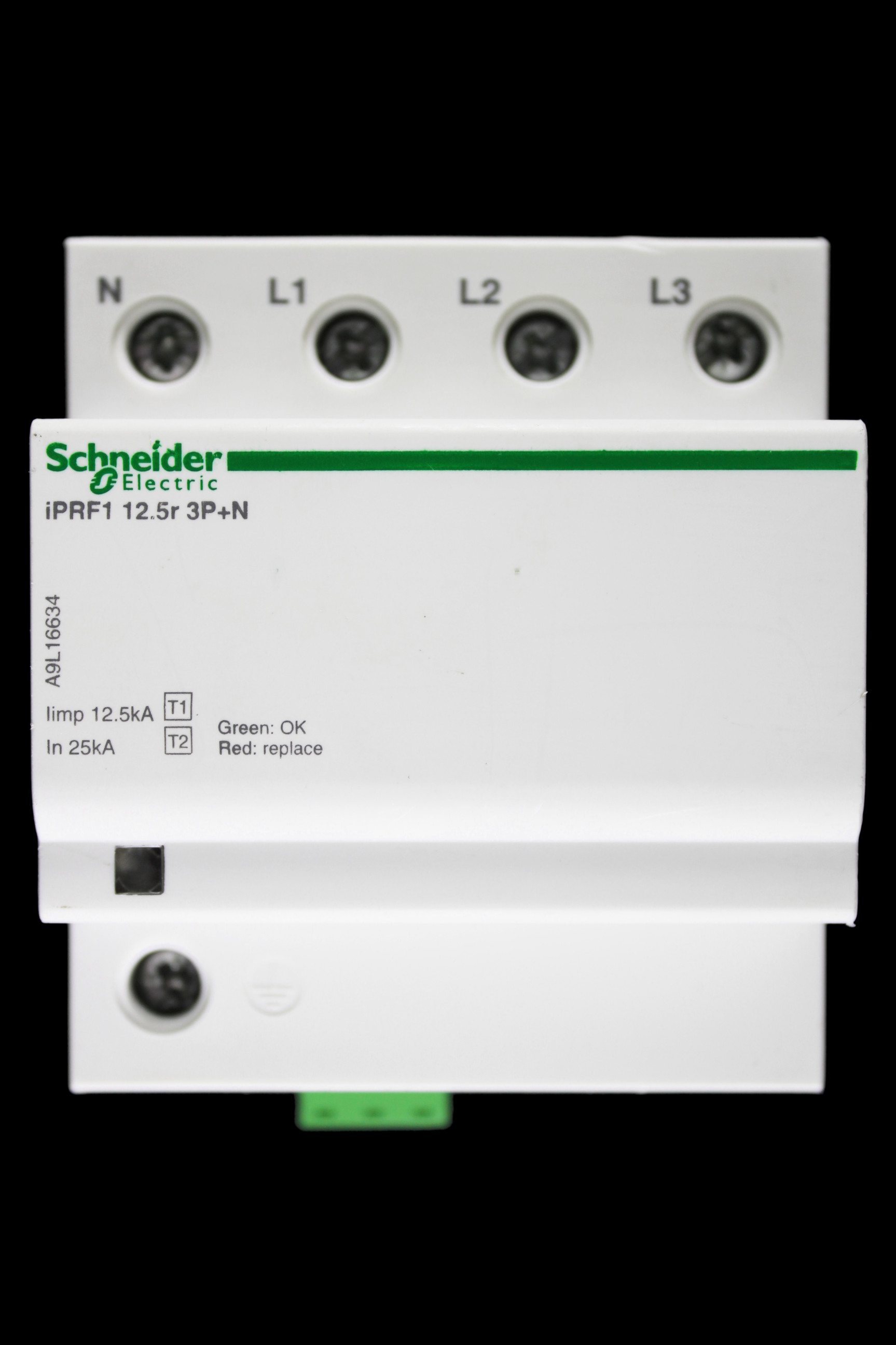 SCHNEIDER SURGE ARRESTER TRIPLE POLE & NEUTRAL IPRF1 12.5r A9L16634