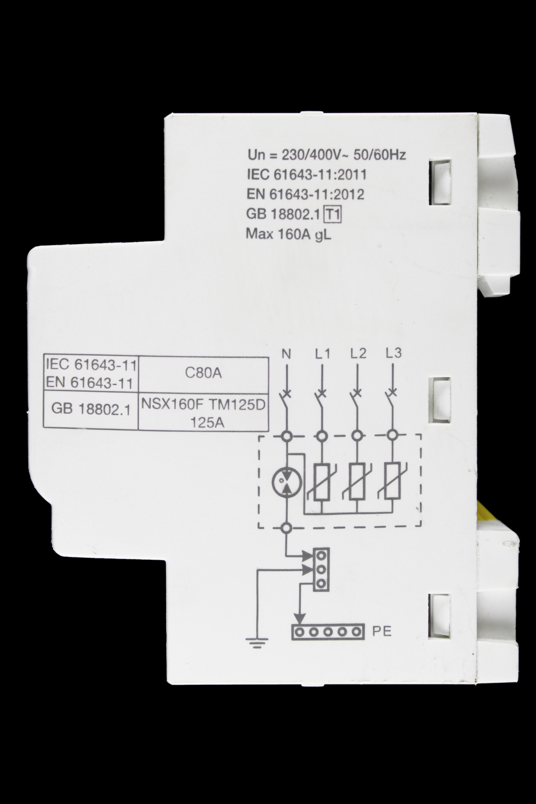 SCHNEIDER SURGE ARRESTER TRIPLE POLE & NEUTRAL IPRF1 12.5r A9L16634