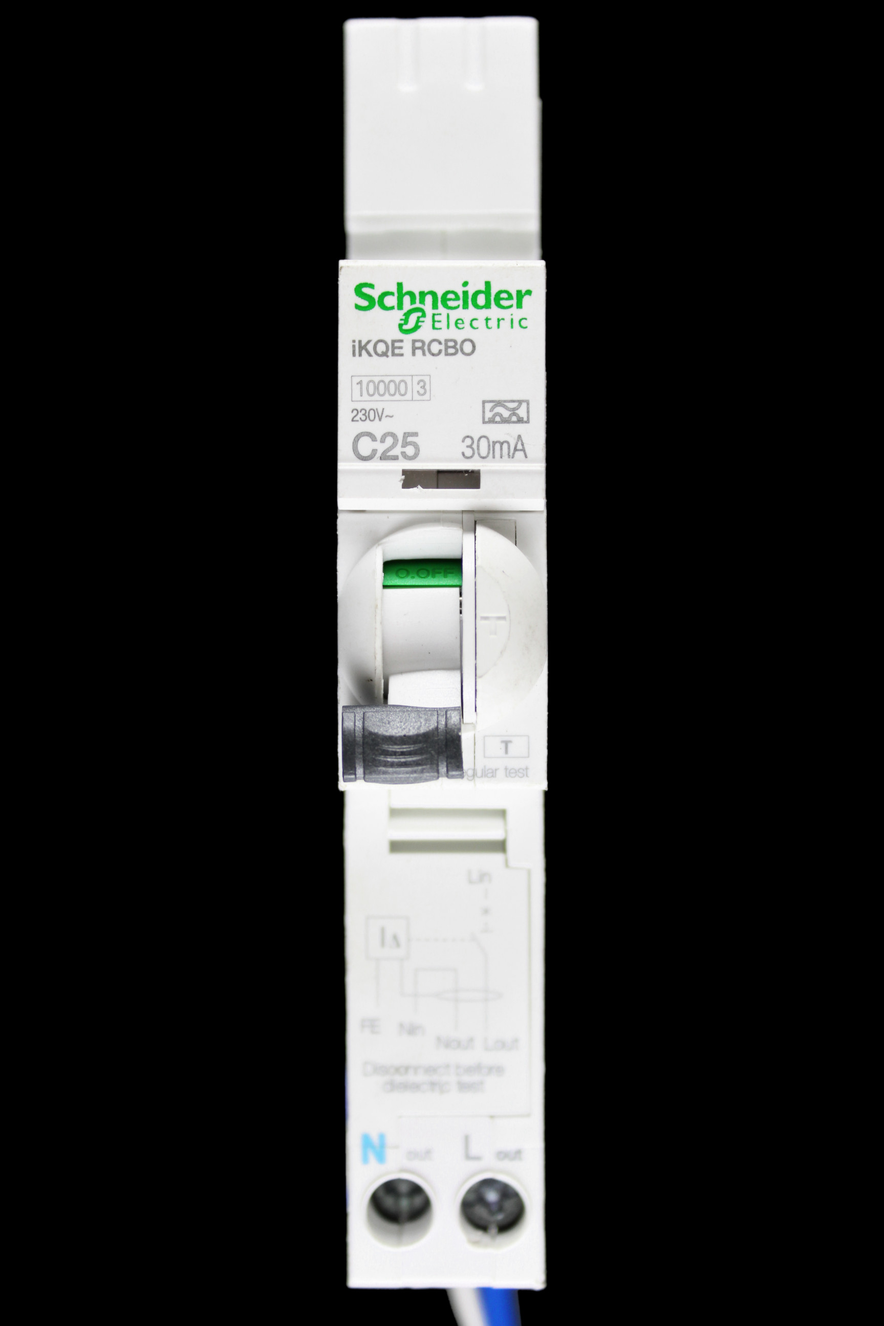 SCHNEIDER 25 AMP CURVE C 10kA 30mA RCBO TYPE A IKQE SEE125C03 A9D17825