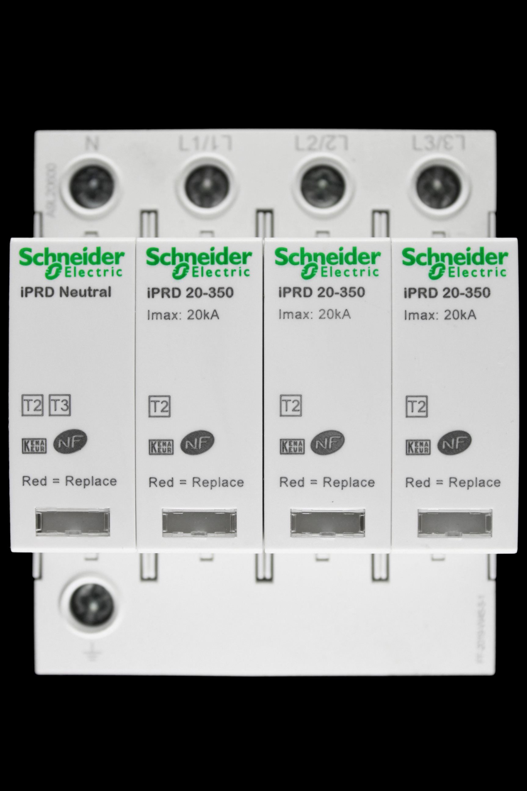 SCHNEIDER MODULAR SURGE ARRESTER TRIPLE POLE & NEUTRAL IPRD20 A9L20600