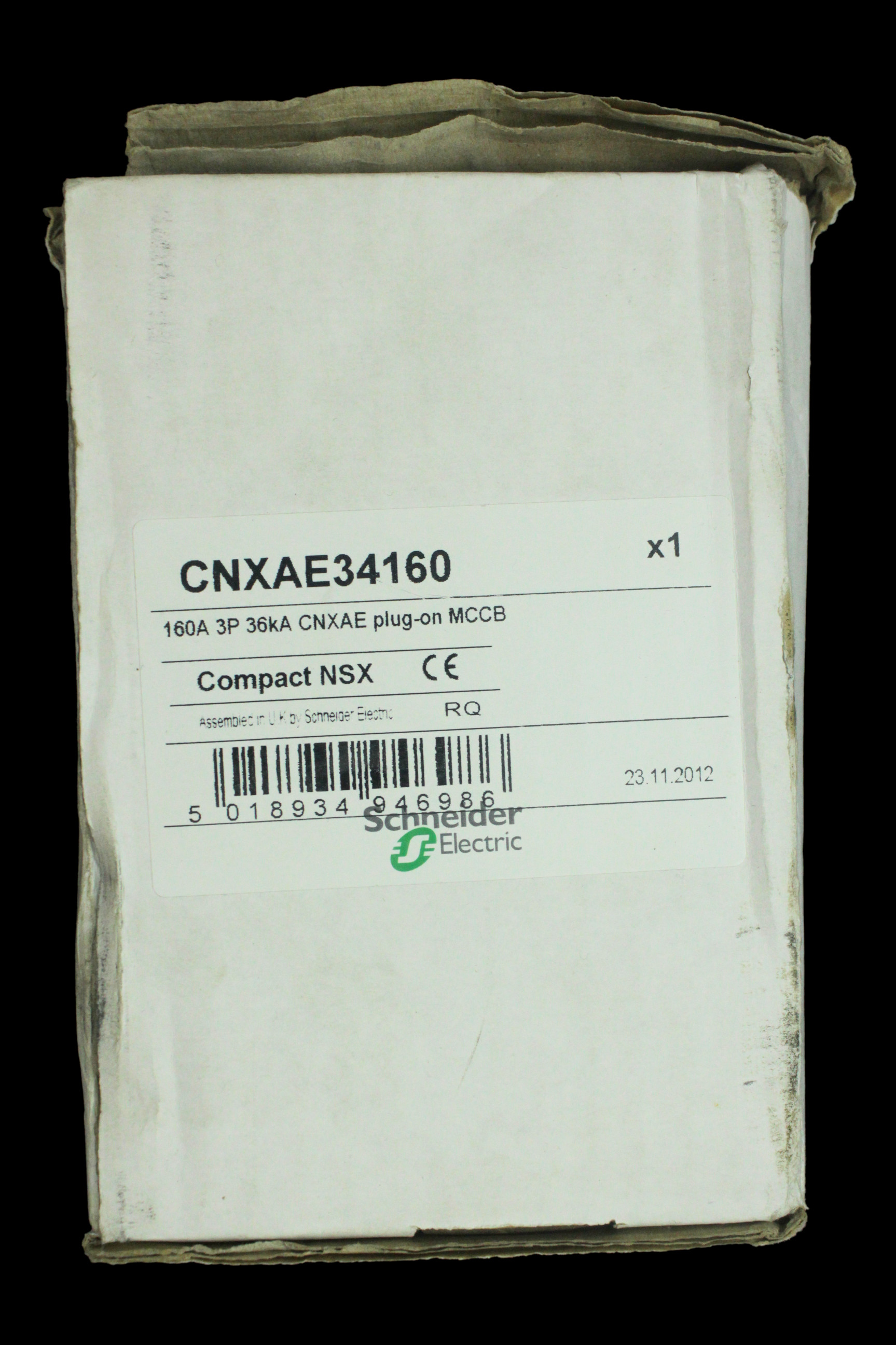 SCHNEIDER 160 AMP 36kA TRIPLE POLE MCCB CNXAE34160 NSX160F TM160D