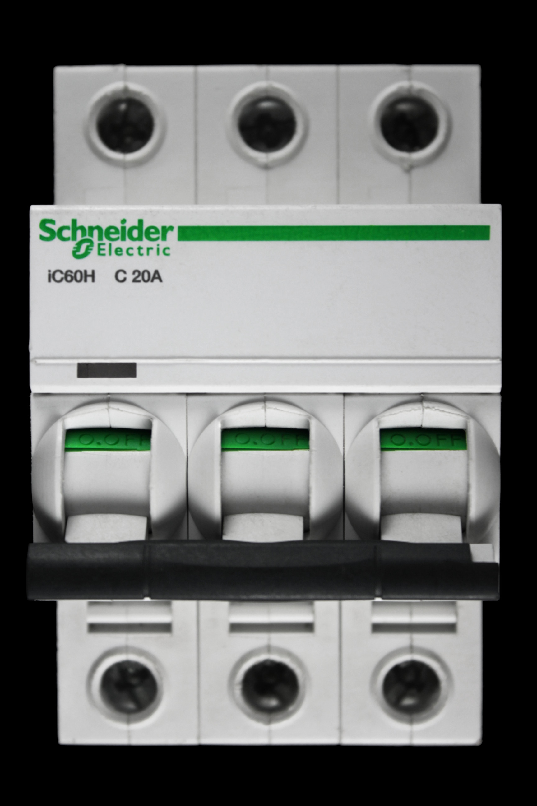 SCHNEIDER 20 AMP CURVE C 10kA TRIPLE POLE MCB CIRCUIT BREAKER A9F54320 IC60H