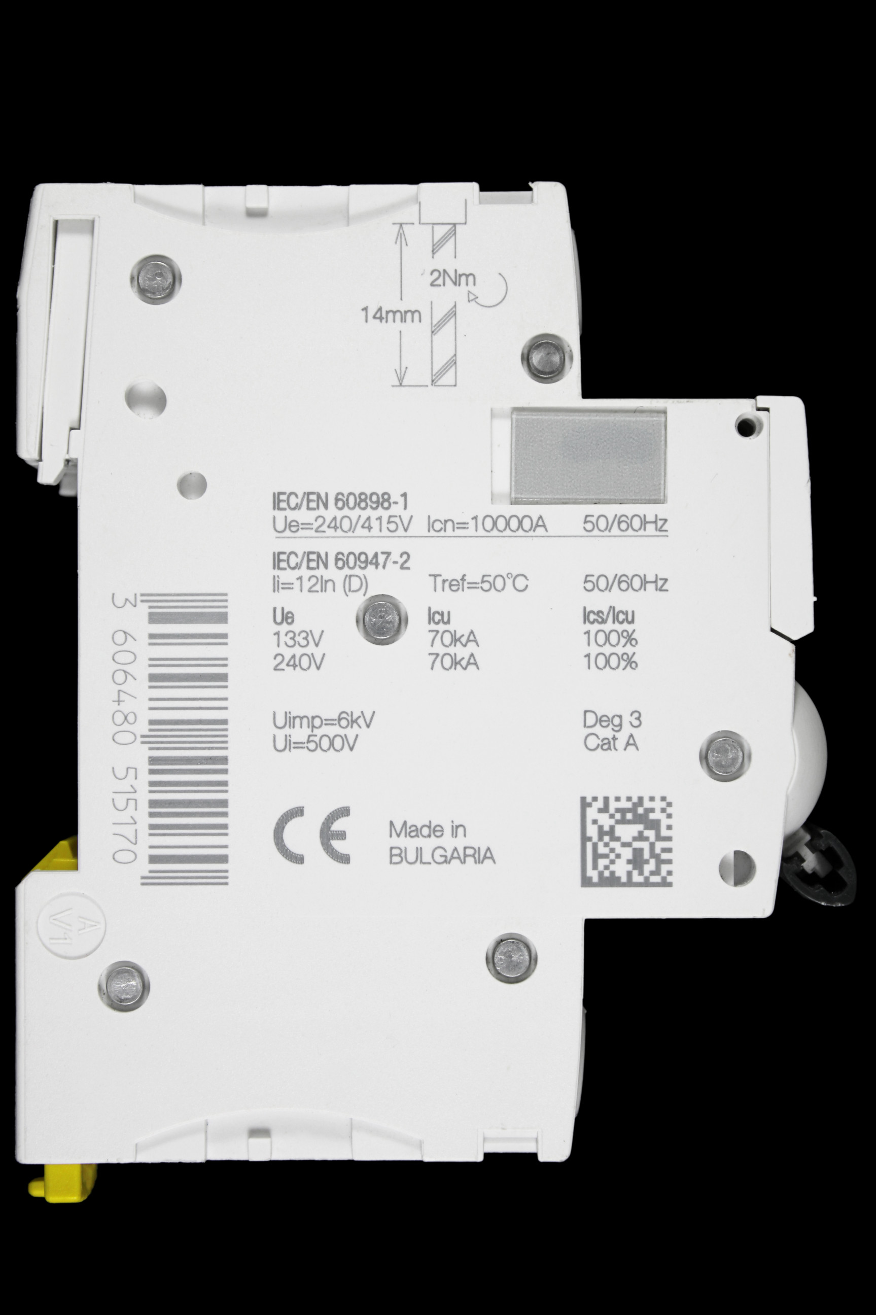 SCHNEIDER 2 AMP CURVE D 10kA MCB CIRCUIT BREAKER A9F55102 IC60H
