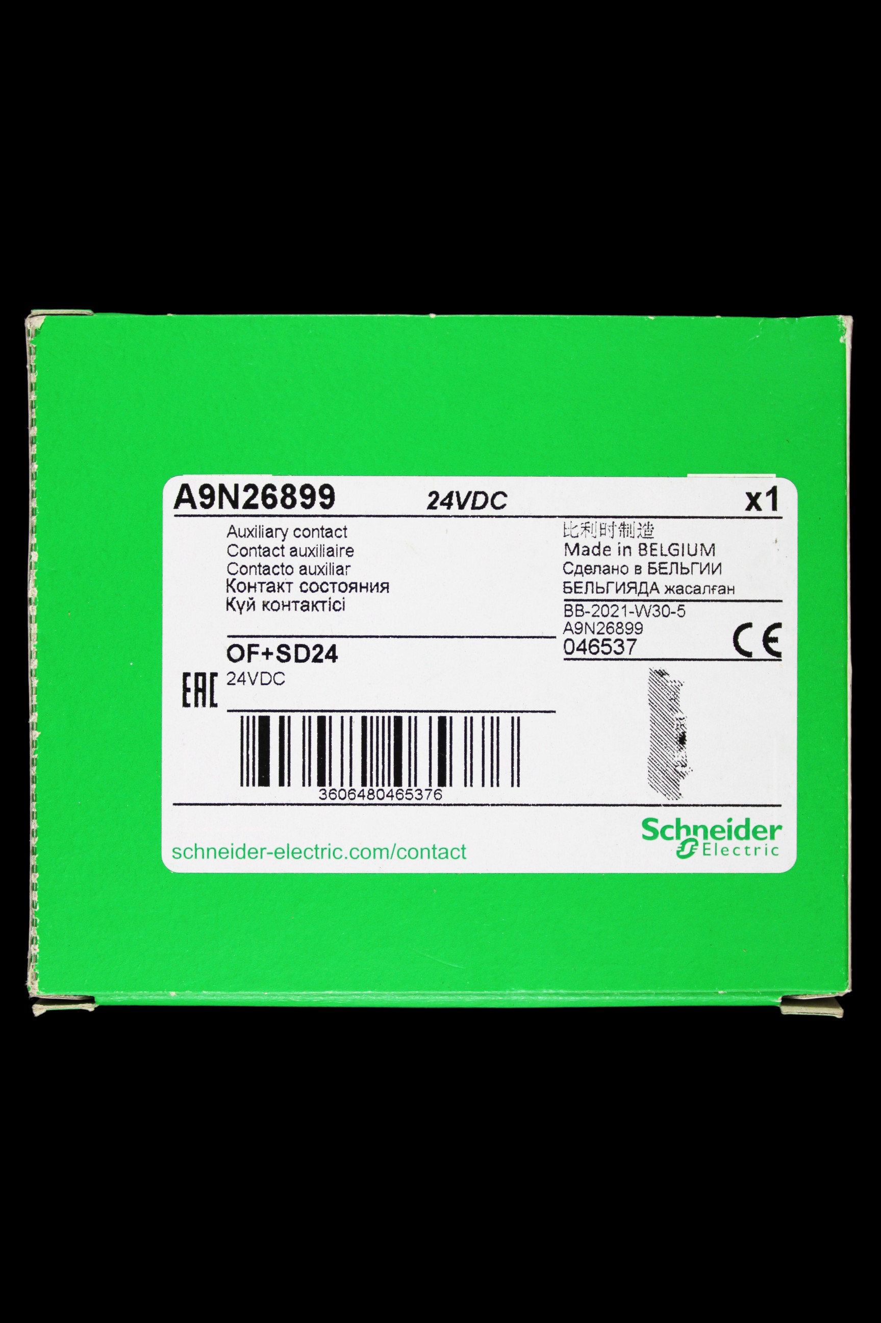 SCHNEIDER 24VDC AUXILIARY CONTACT OF+SD24 A9N26899