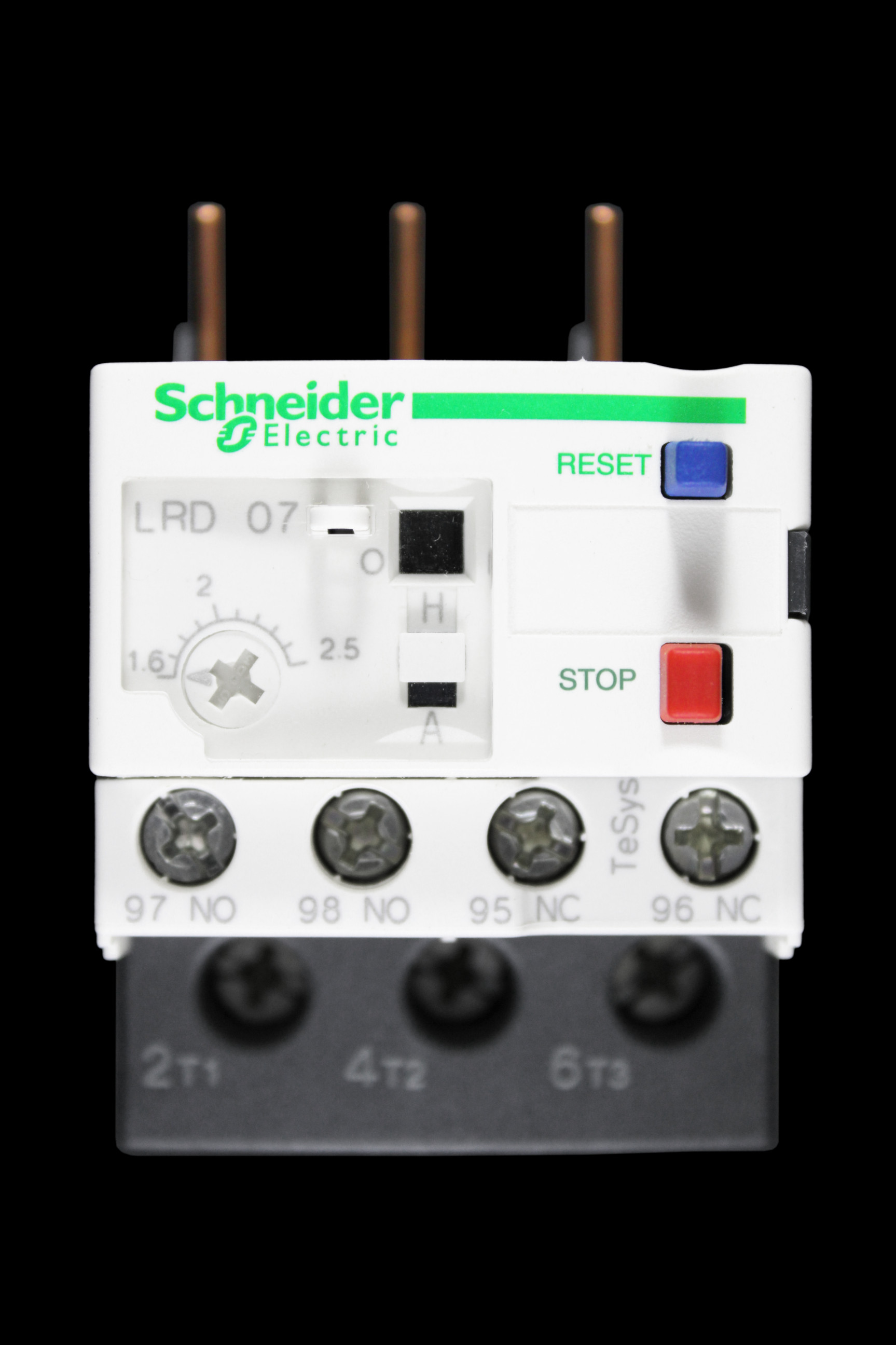 SCHNEIDER 1.6 – 2.5 AMP OVERLOAD RELAY LRD07