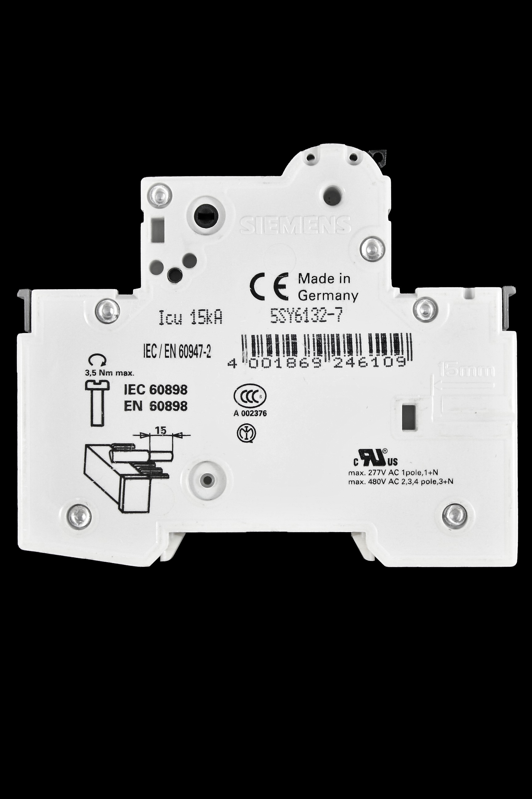 SIEMENS 32 AMP CURVE C 6kA MCB CIRCUIT BREAKER 5SY6132-7 5SY61