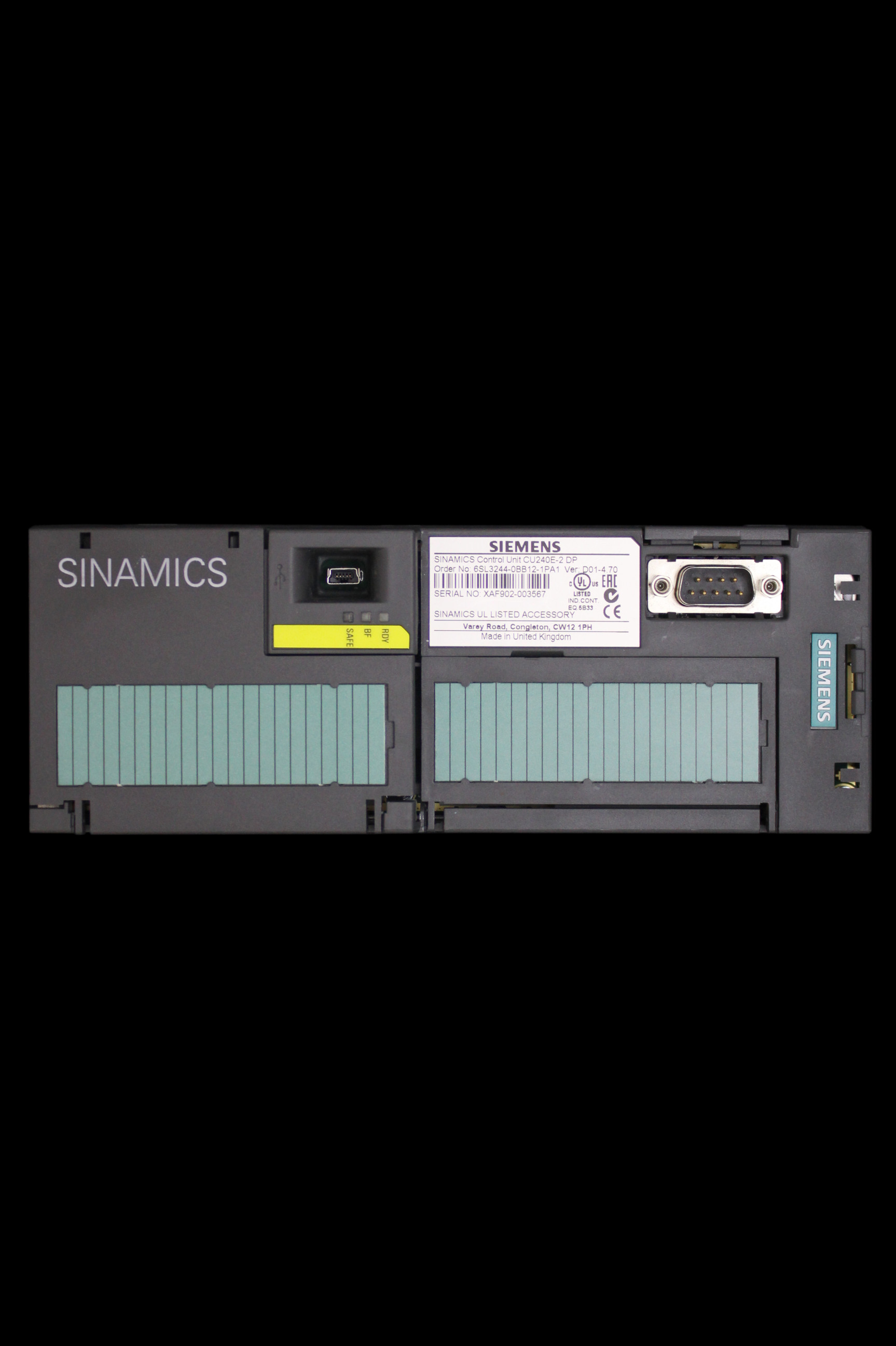SIEMENS SINAMICS CONTROL UNIT CU240E-2 DP 6SL3244-0BB12-1PA1
