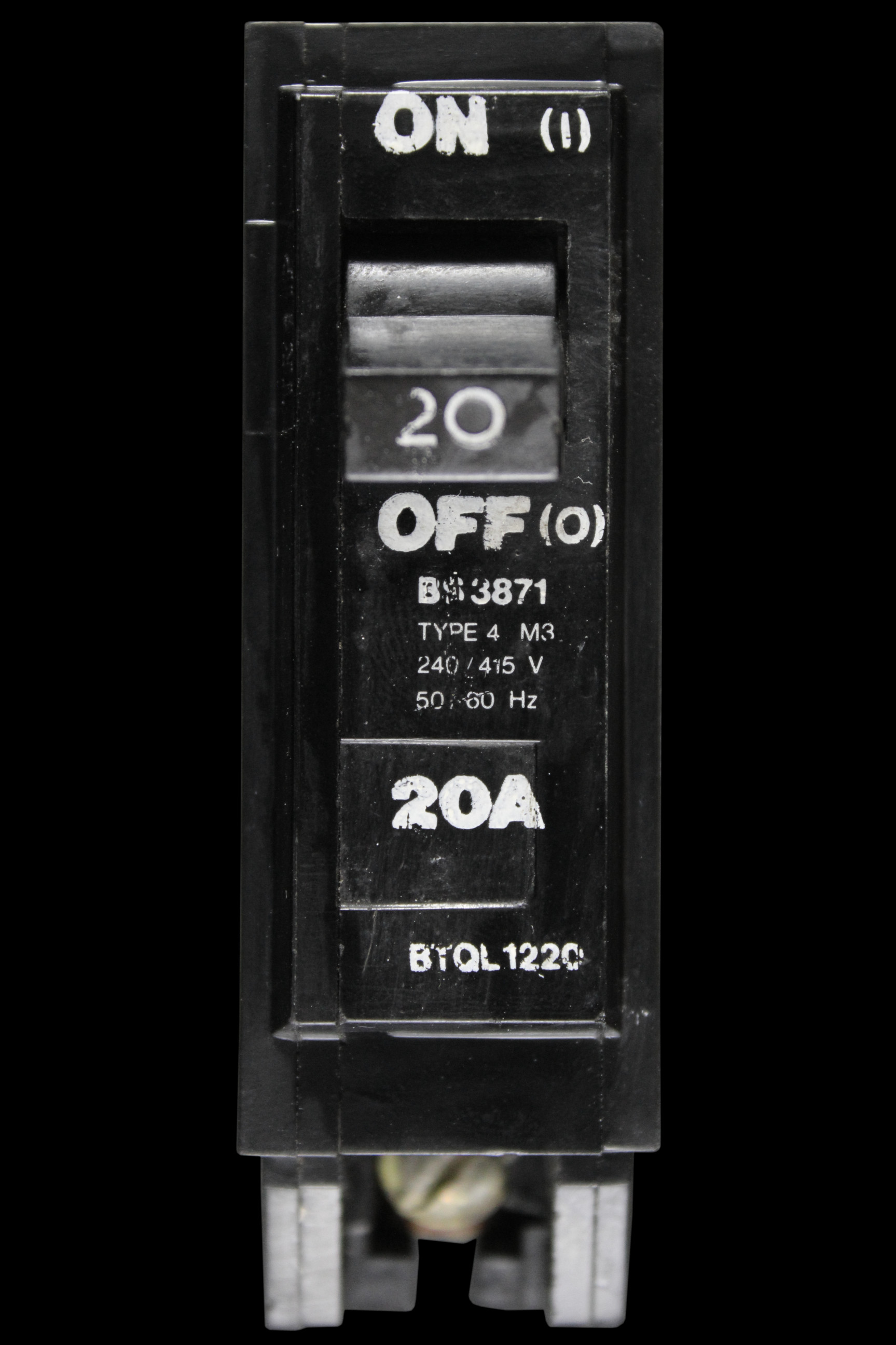 SIMPLEX TYPE 4 20 MCB M3 CIRCUIT BREAKER BTQL1220