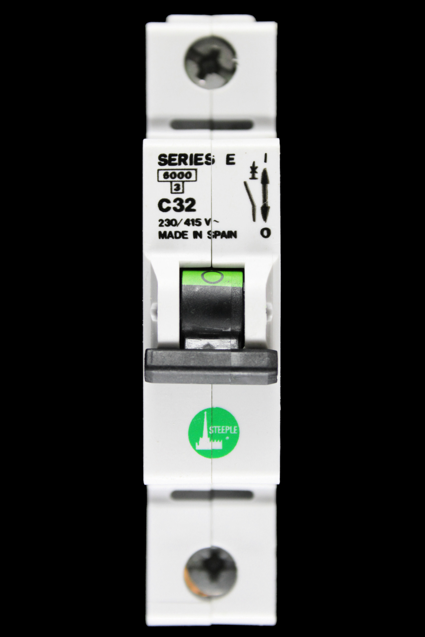 STEEPLE 32 AMP CURVE C 6kA MCB CIRCUIT BREAKER SERIES E
