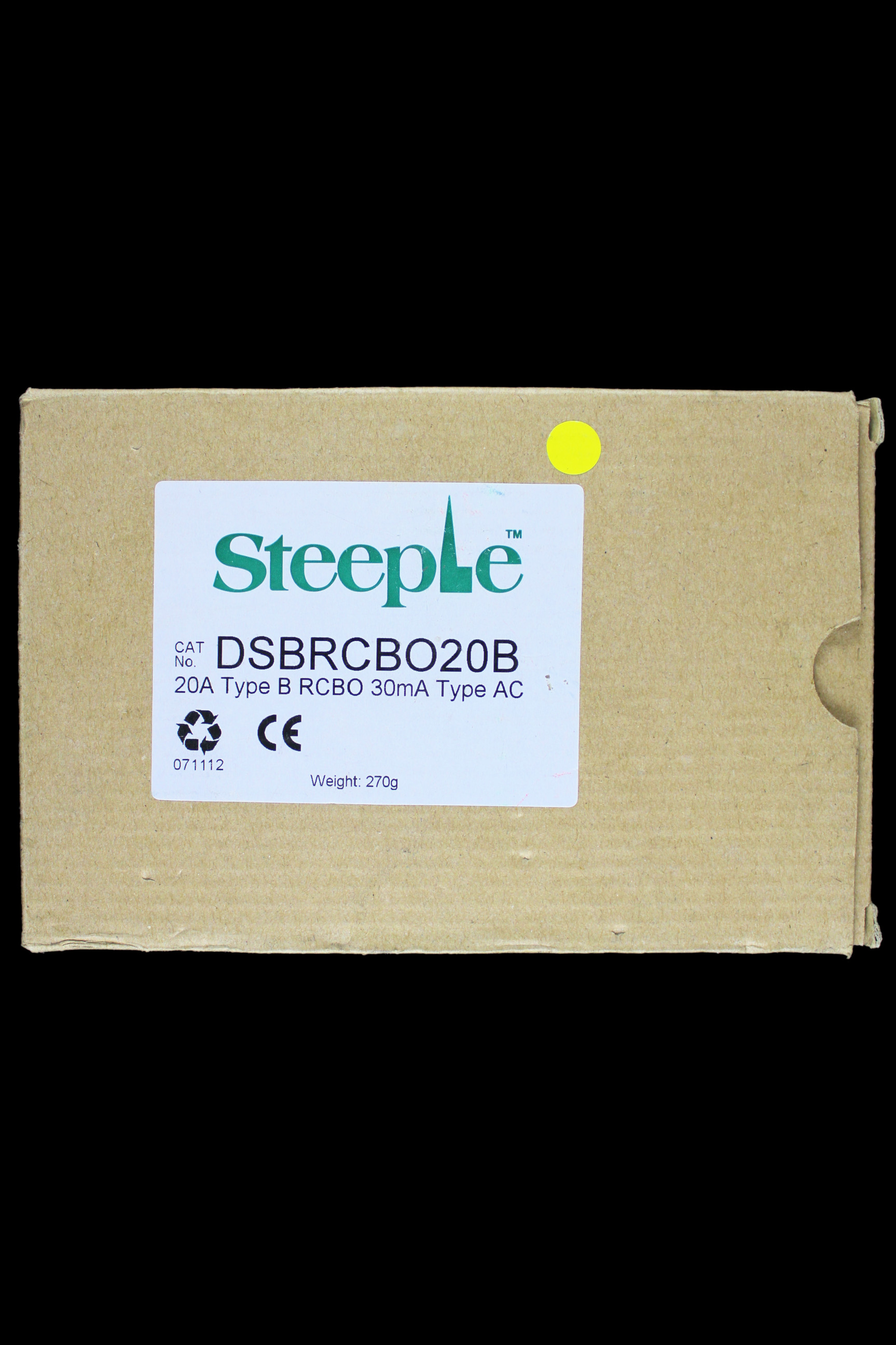 STEEPLE 20 AMP CURVE B 6kA 30mA RCBO TYPE AC DSBRCBO20B