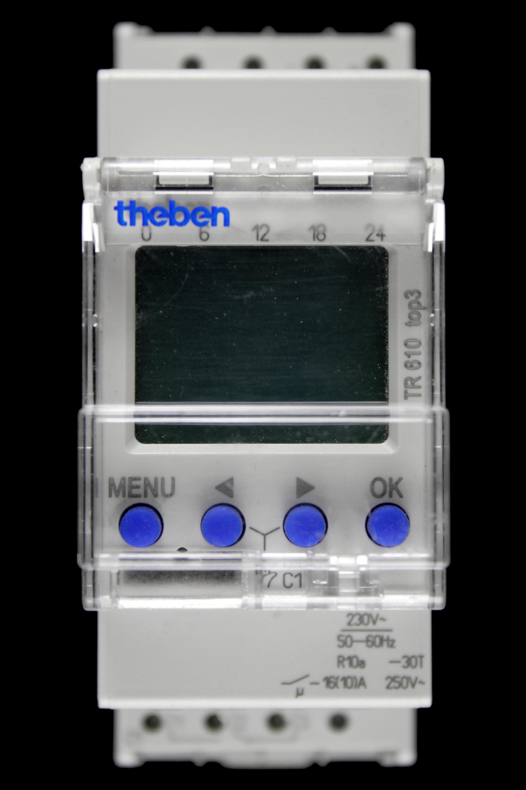 THEBEN DIGITAL TIMER DIN RAIL MOUNTING TOP3 6100130 TR610
