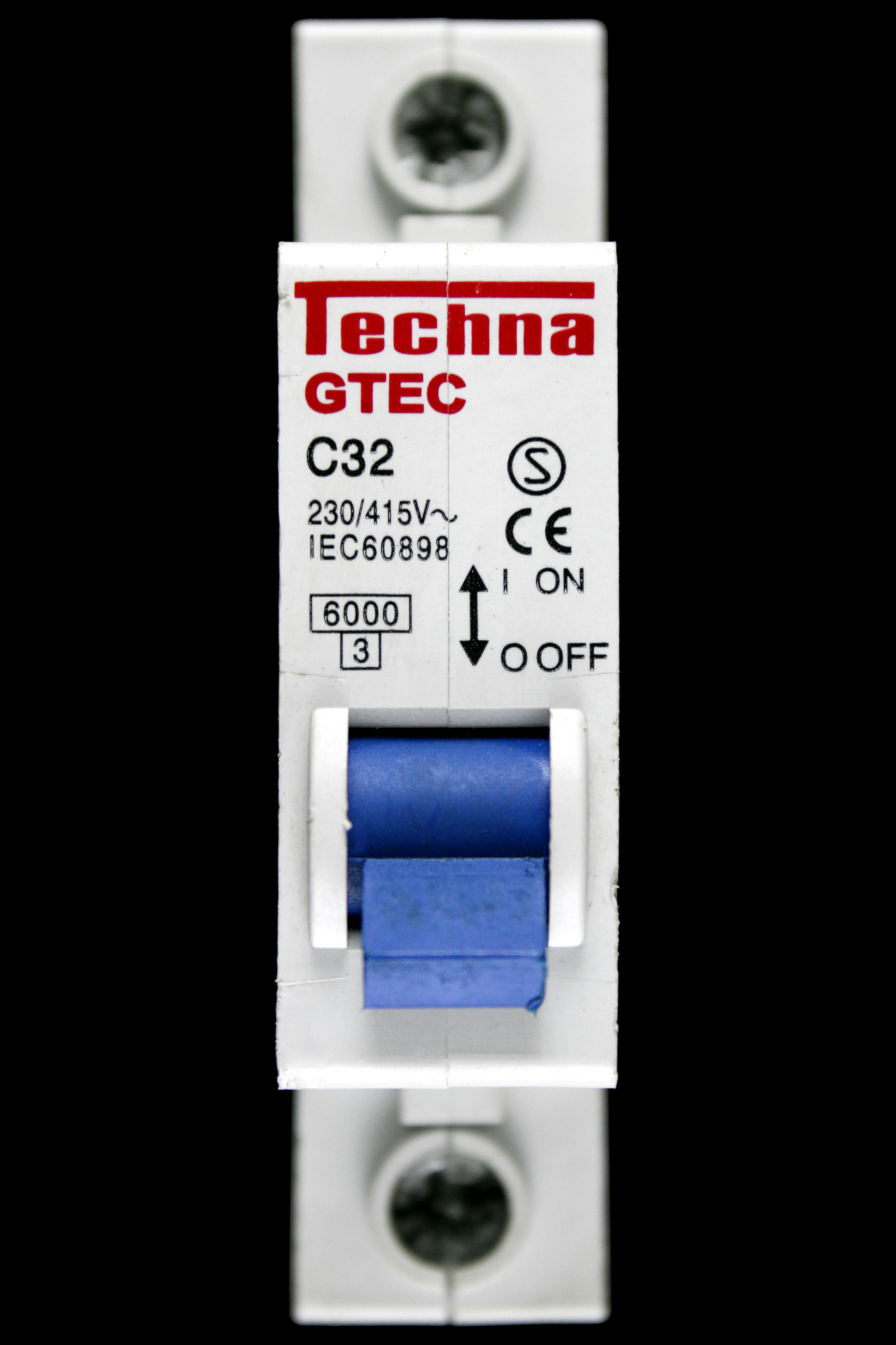 TECHNA 32 AMP CURVE C 6kA MCB CIRCUIT BREAKER GTEC GTEC1C32