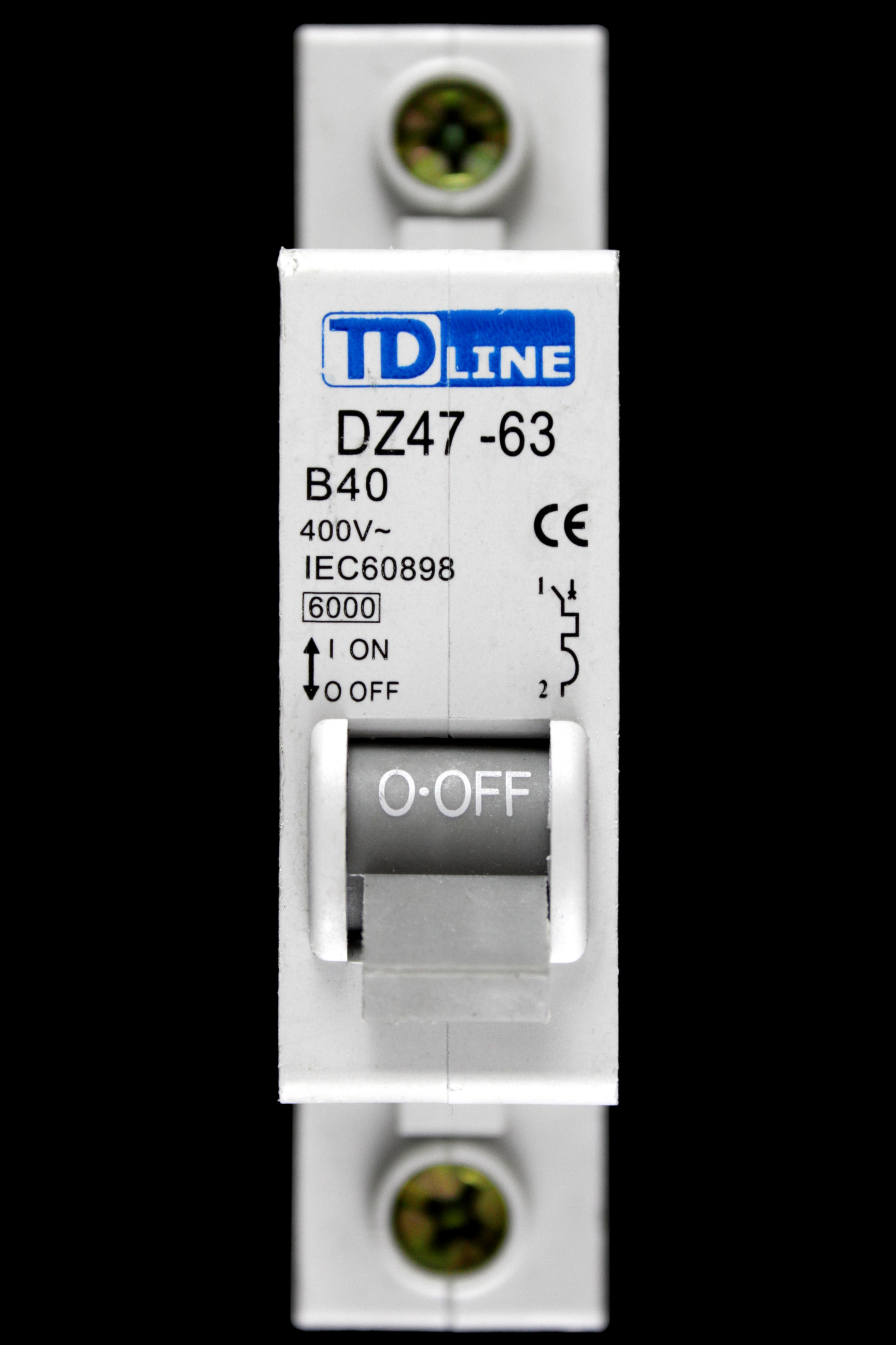 TD LINE 40 AMP CURVE B 6kA MCB CIRCUIT BREAKER DZ47-63