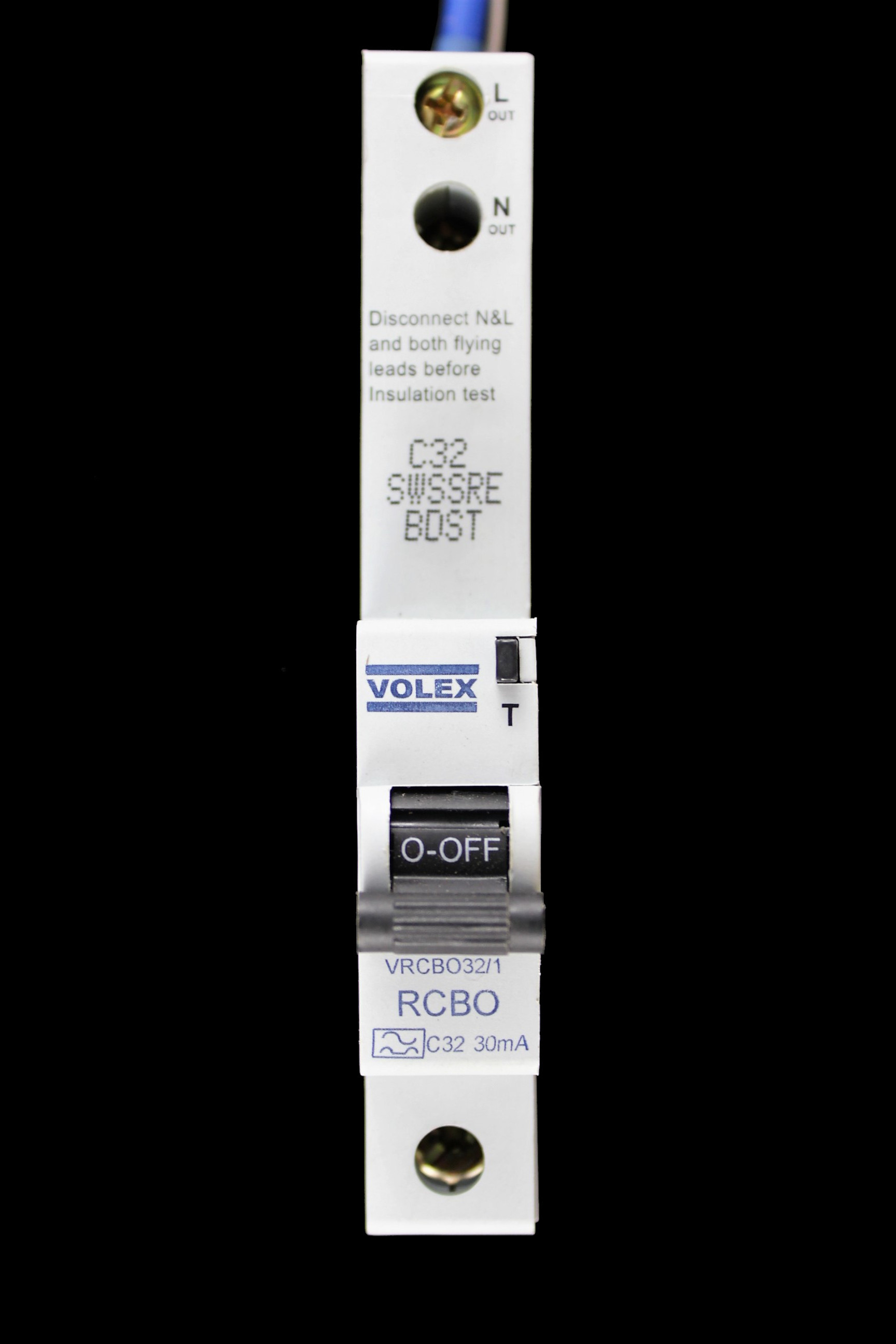 VOLEX 32 AMP CURVE C 6kA 30mA RCBO TYPE A VRCBO32/1