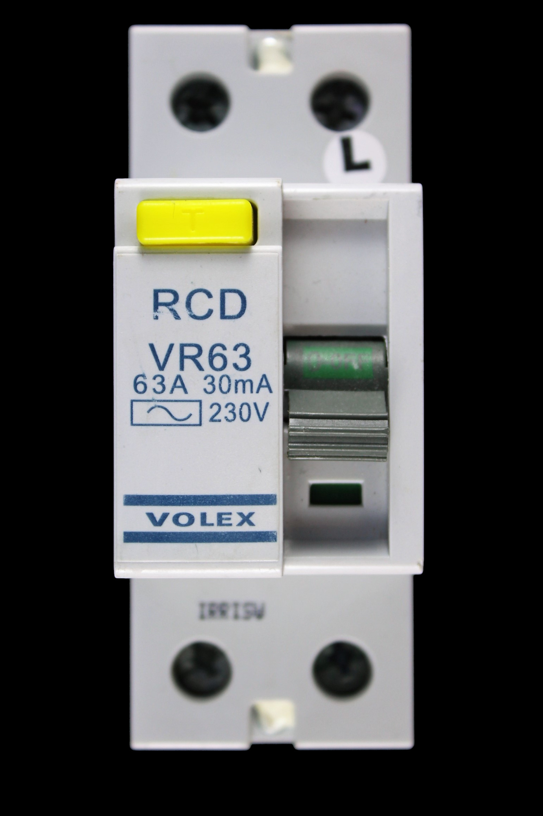 VOLEX 63 AMP 30mA DOUBLE POLE RCD VR63 LR