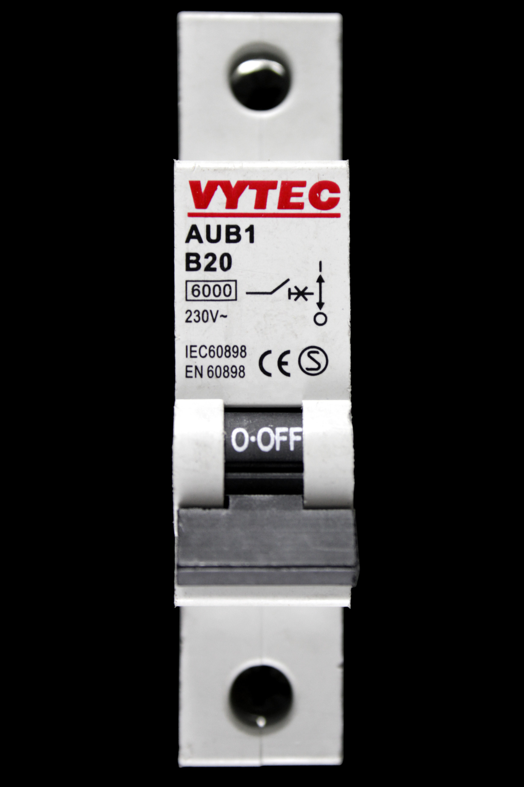 VYTEC 20 AMP CURVE B 6kA MCB CIRCUIT BREAKER AUB1