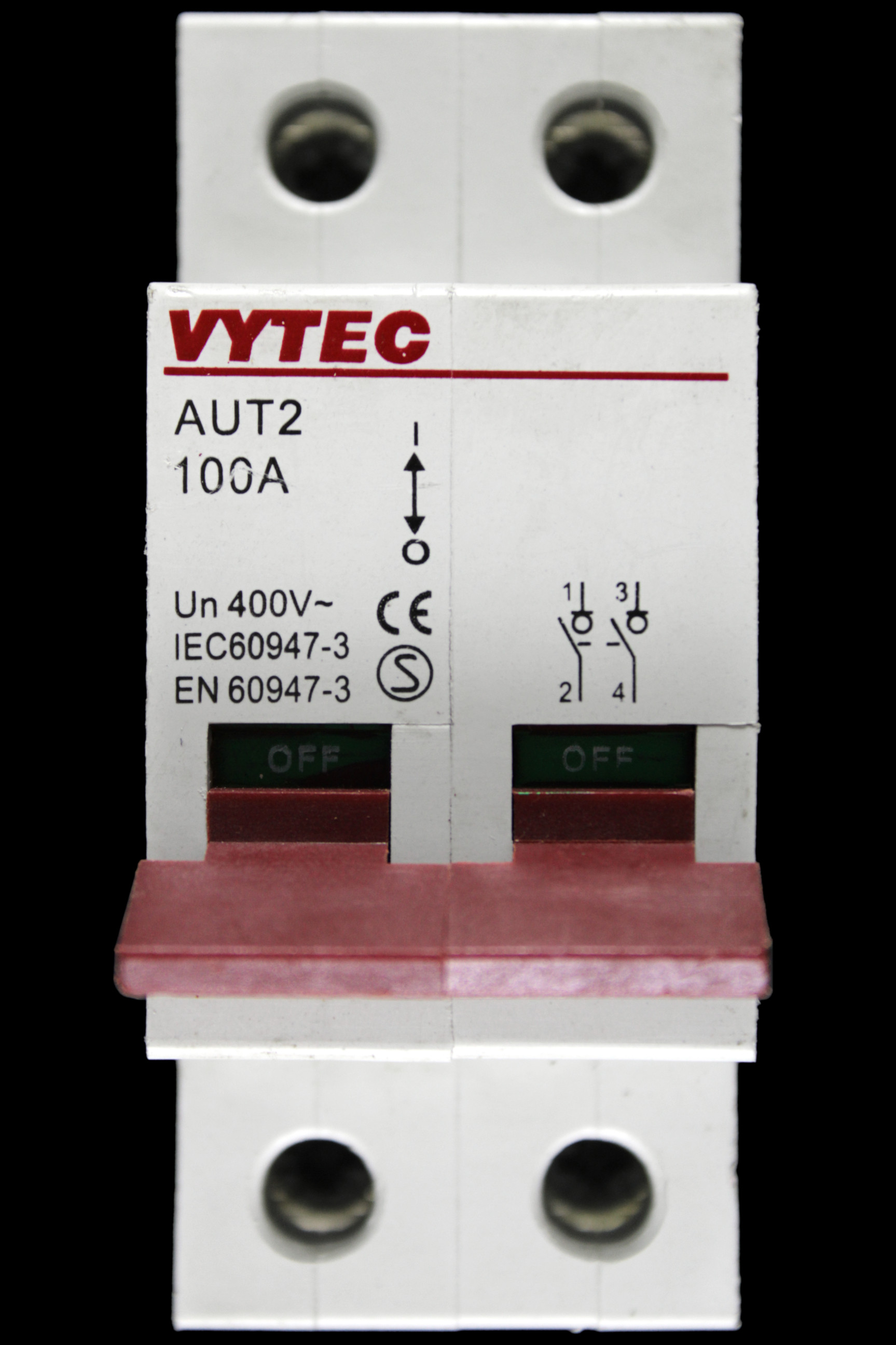 VYTEC 100 MAIN SWITCH DISCONNECTOR DOUBLE POLE AUT2