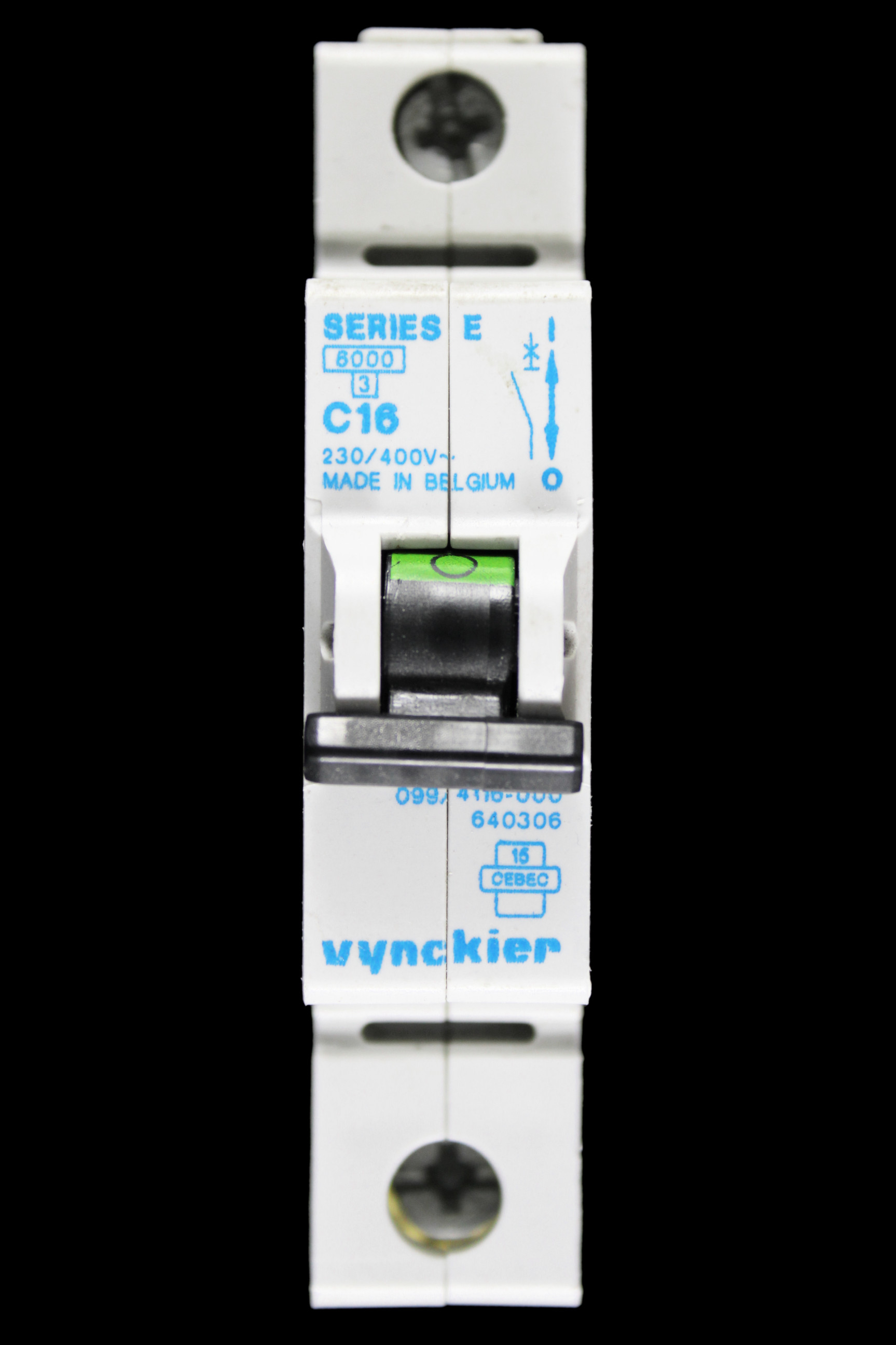 VYNCKIER 16 AMP CURVE C 6kA MCB CIRCUIT BREAKER SERIES E 640306 099/4116-000