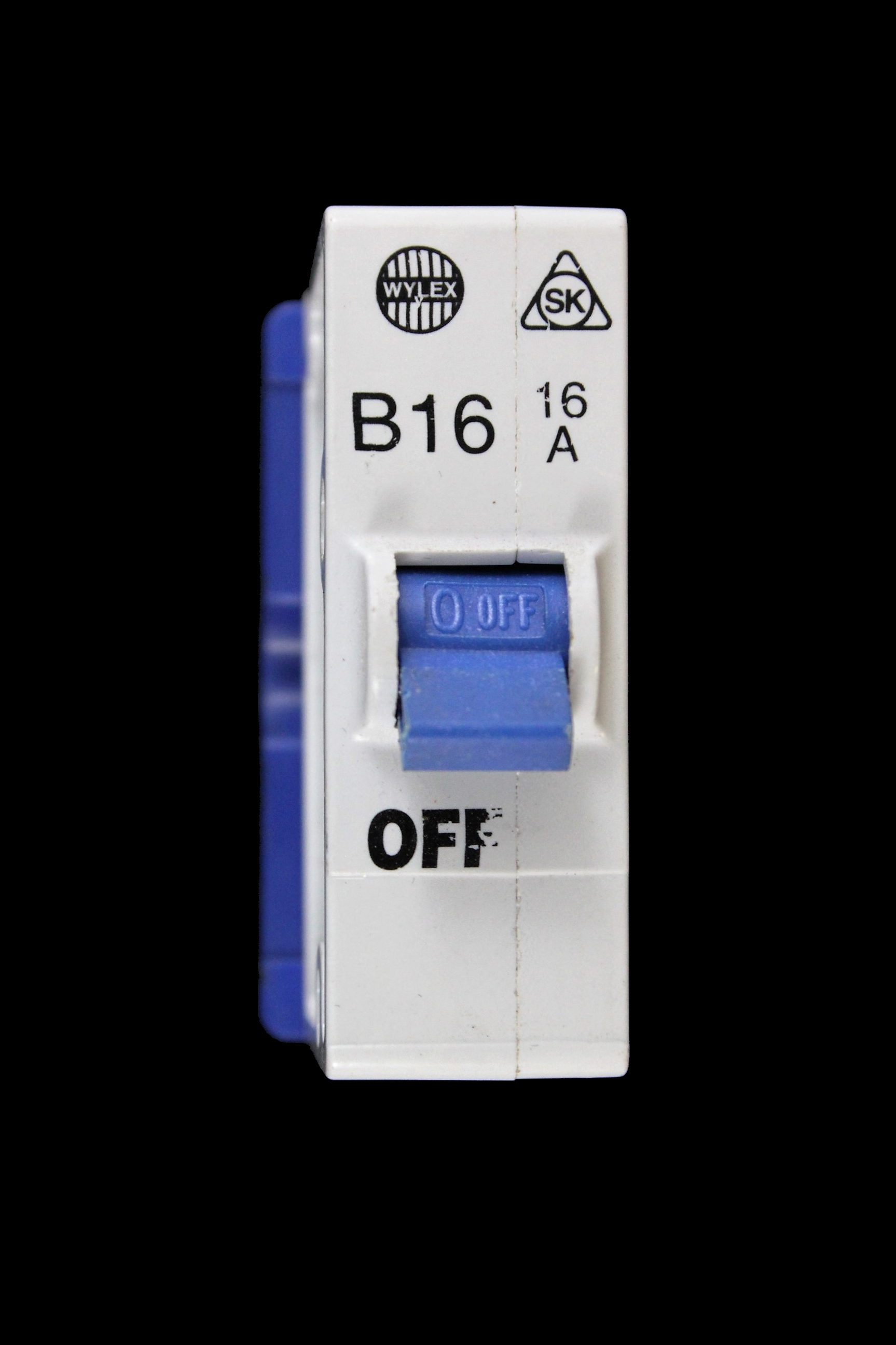 WYLEX 16 AMP CURVE B 3kA MCB CIRCUIT BREAKER PUSH PLUG IN SK