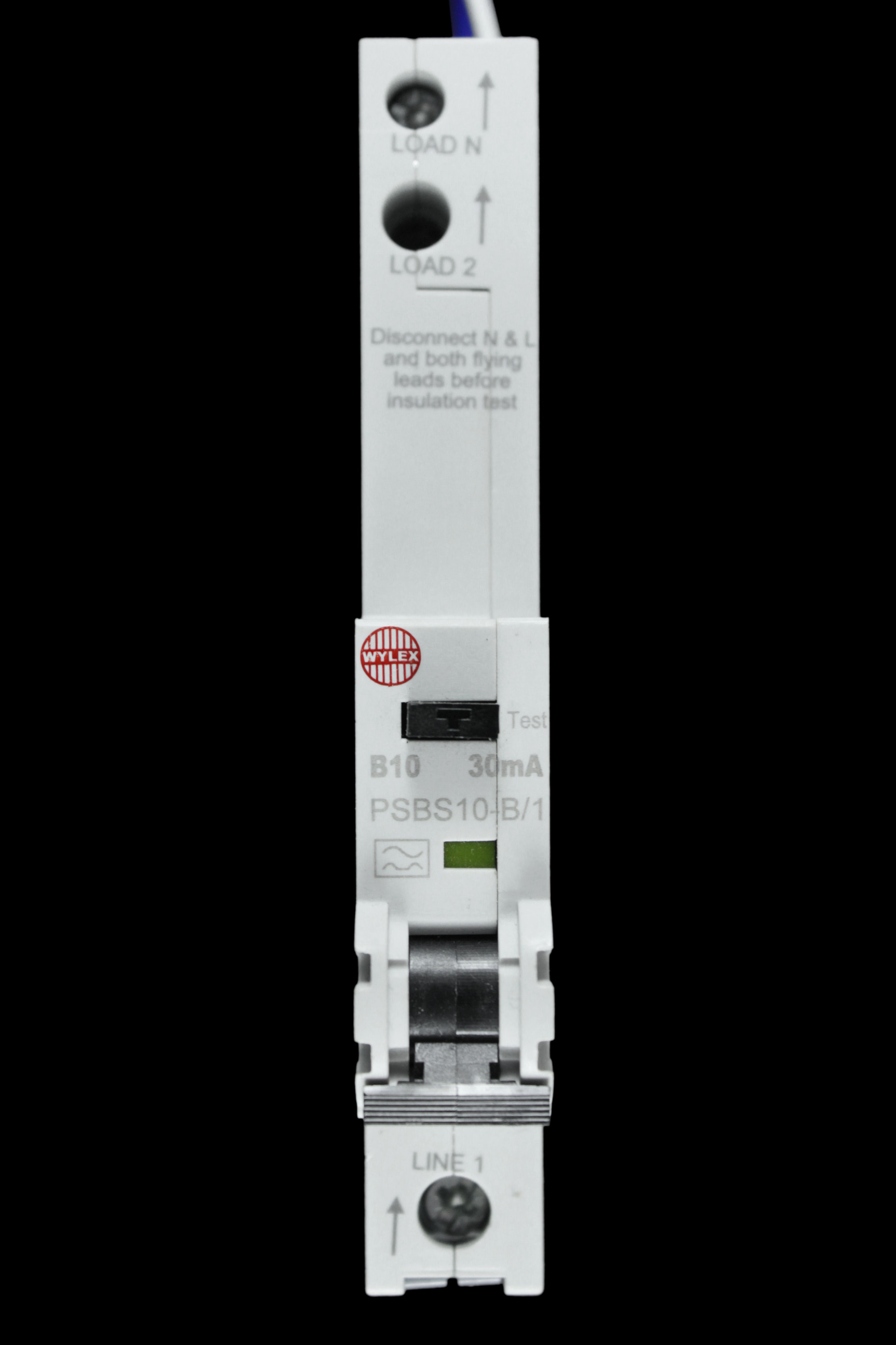 WYLEX 10 AMP CURVE B 10kA 30mA RCBO TYPE A PSBS10-B/1