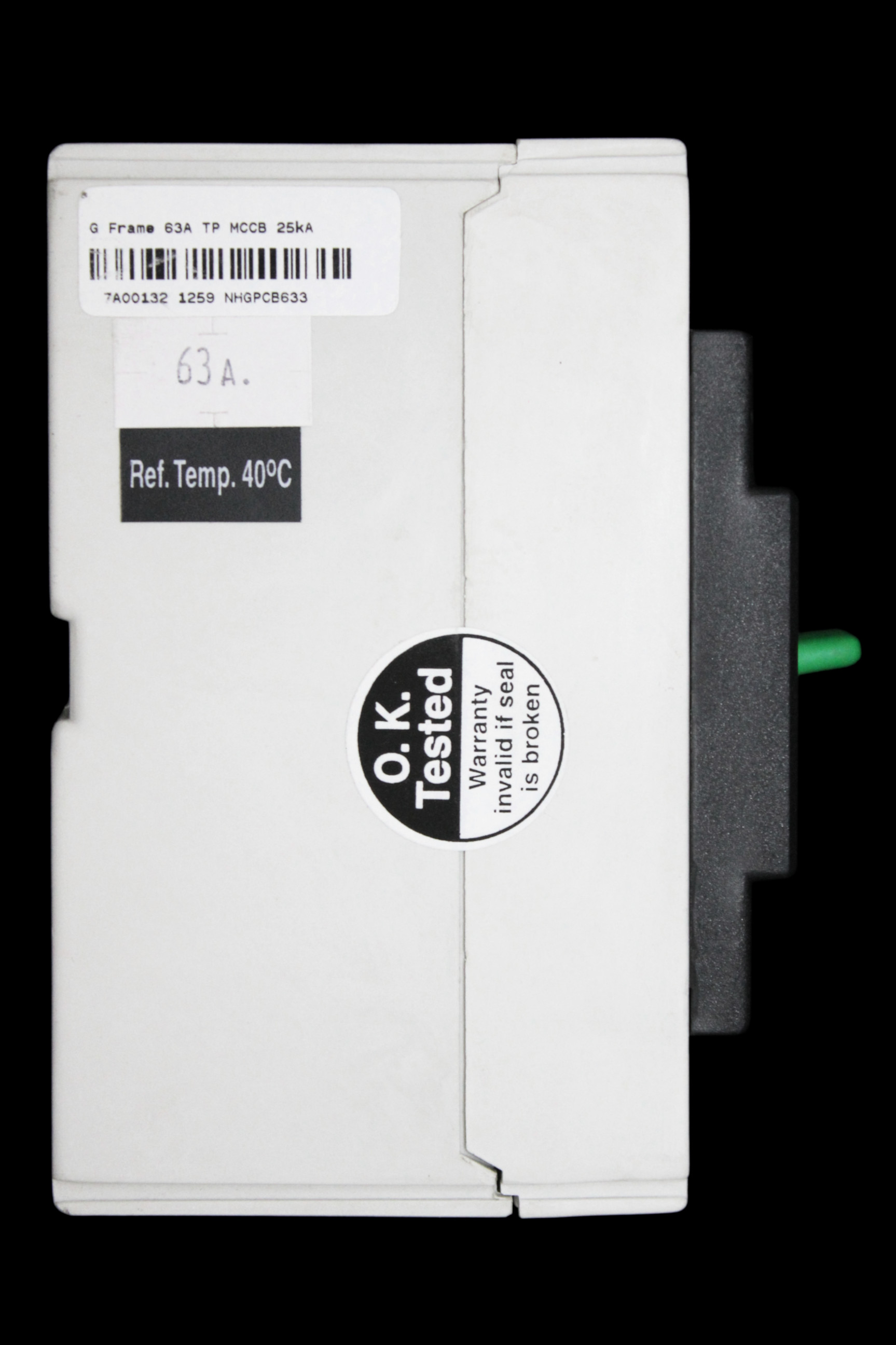 WYLEX 63 AMP 25kA TRIPLE POLE MCCB NHGPCB633