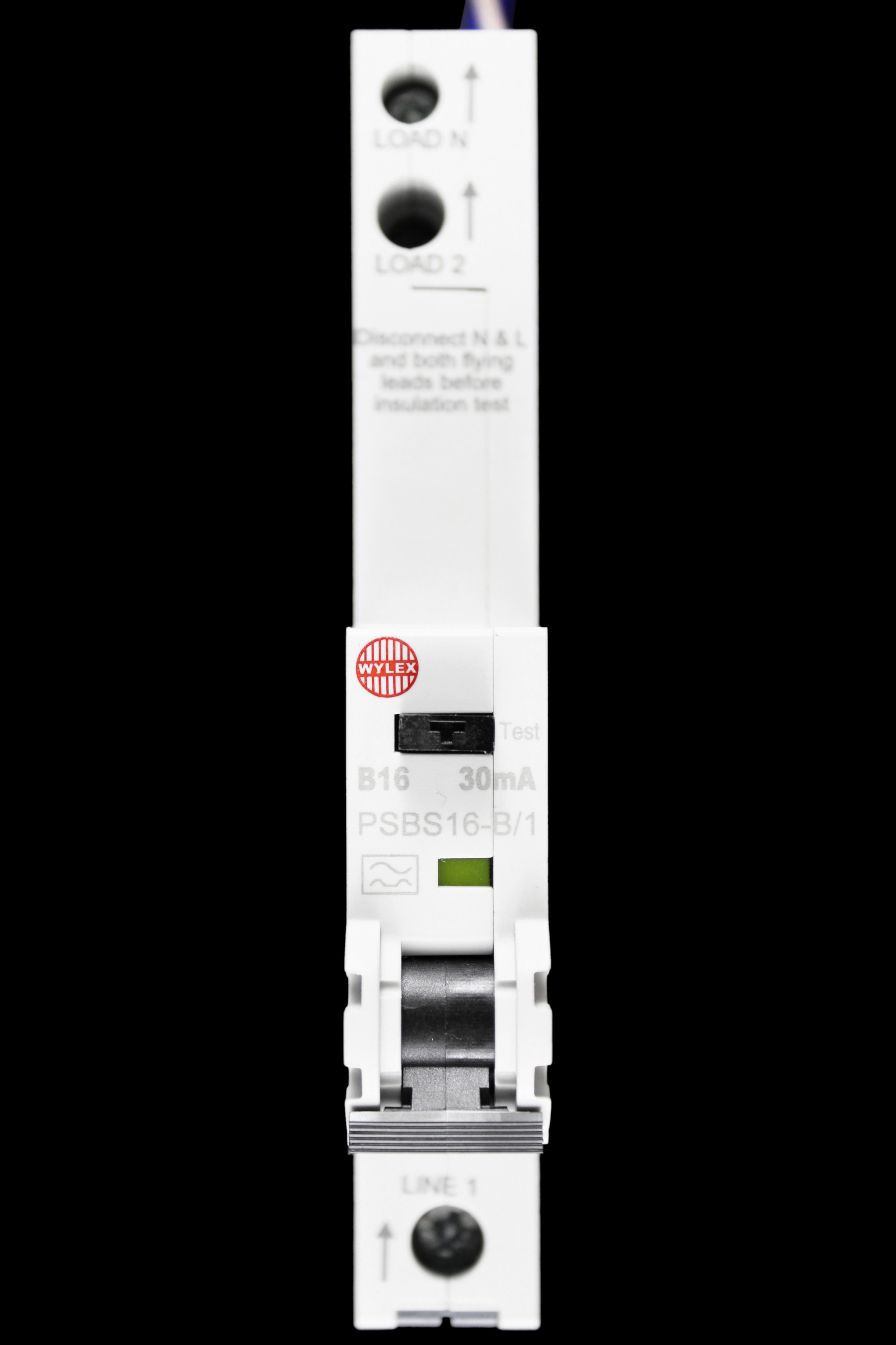 WYLEX 16 AMP CURVE B 10kA 30mA RCBO TYPE A PSBS16-B/1