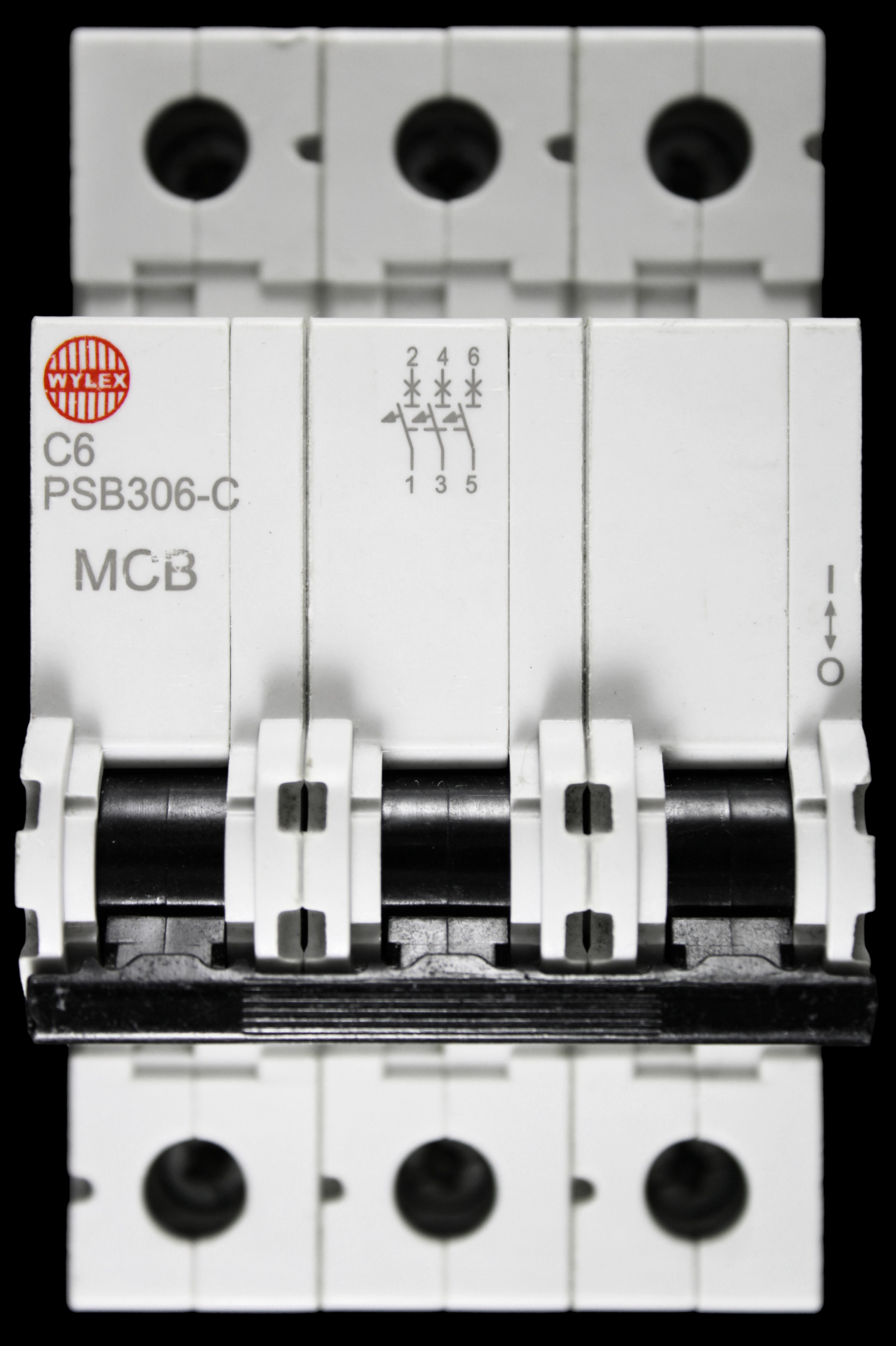 WYLEX 6 AMP CURVE C 10kA TRIPLE POLE MCB CIRCUIT BREAKER PSB306-C